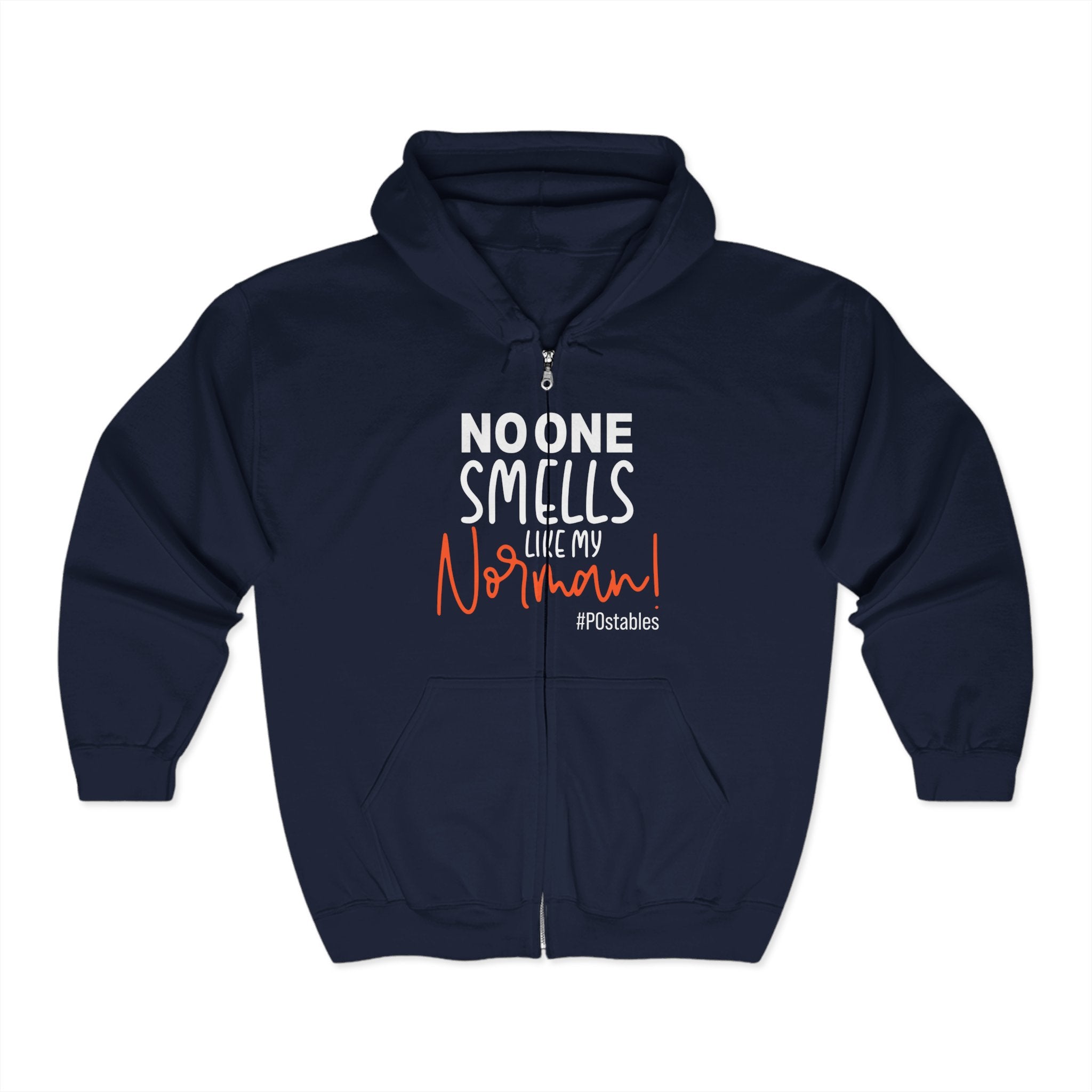 Funny Dog Lover Full Zip Hoodie - "No One Smells Like My Normal"