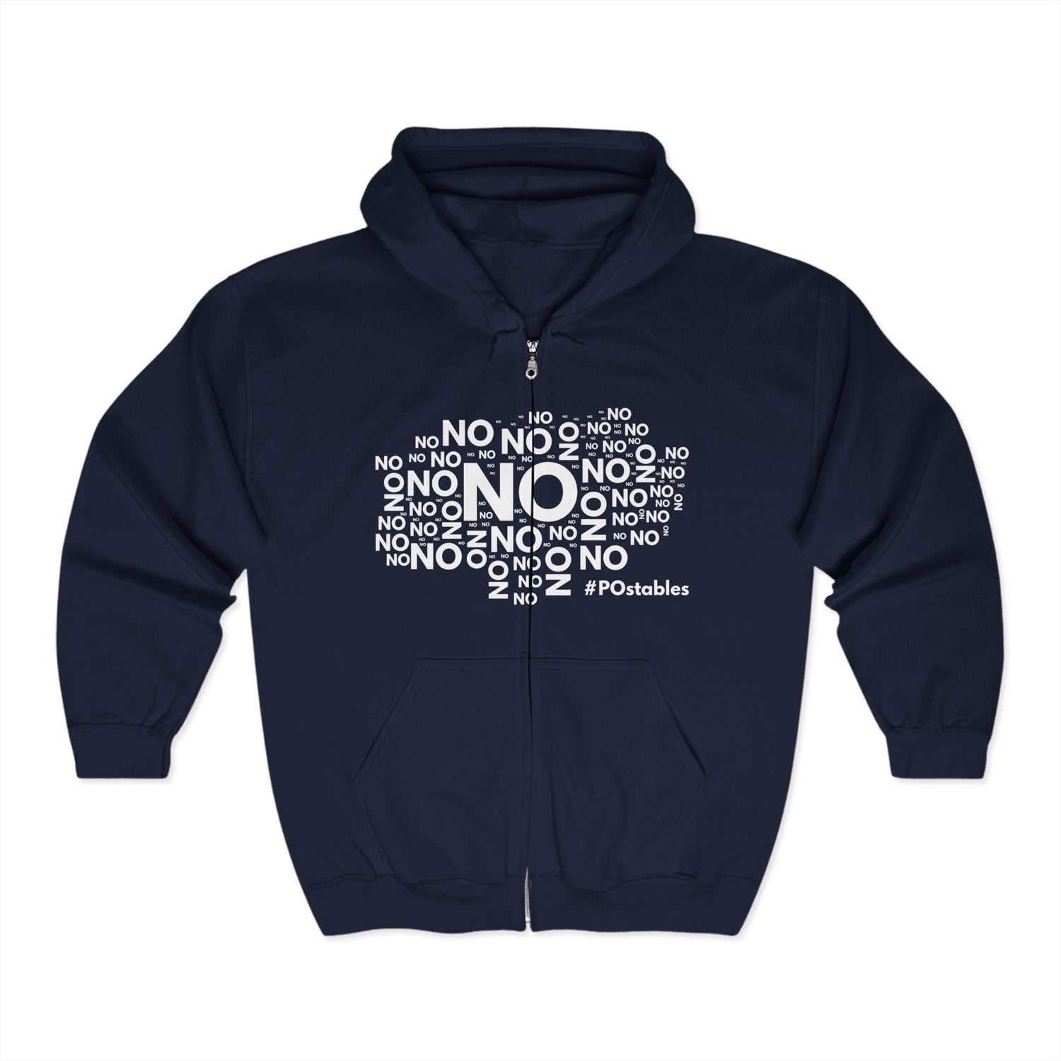 No No No Unisex Zip Hoodie
