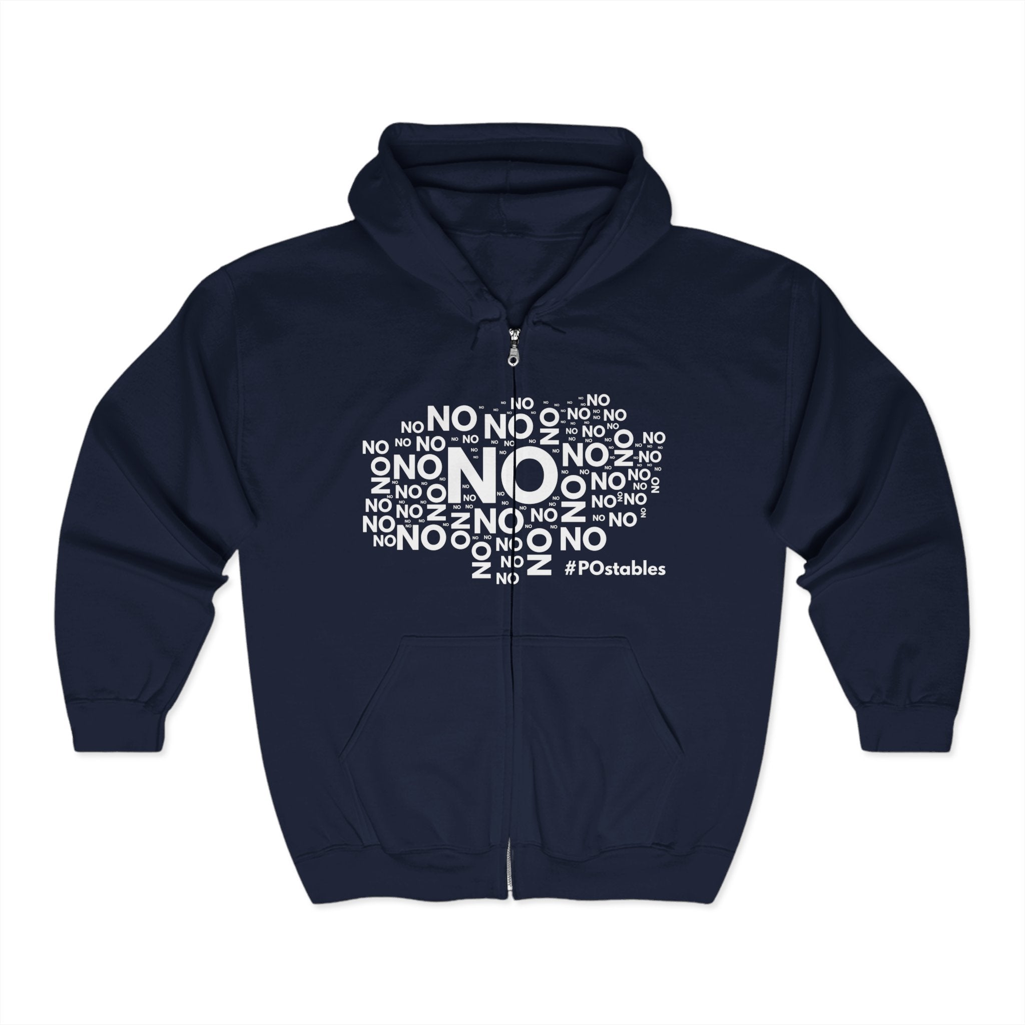 No No No Unisex Zip Hoodie