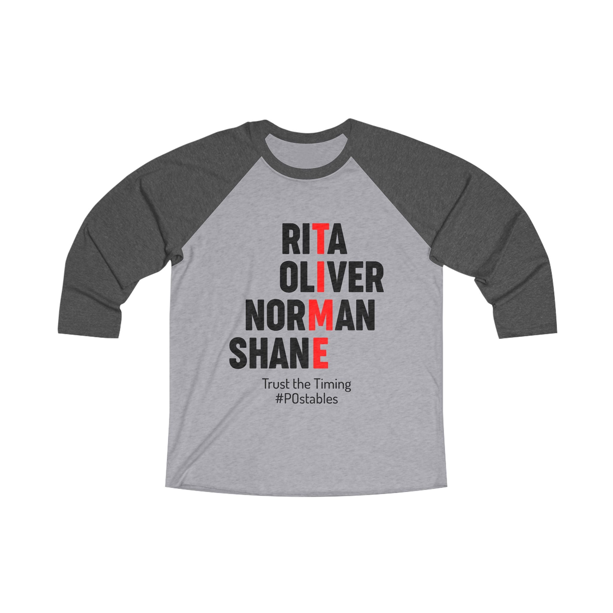 TIME Unisex Baseball Shirt