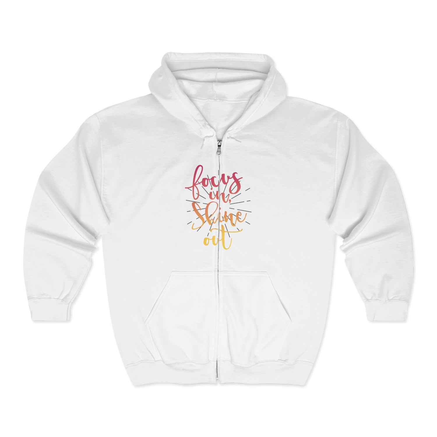 Focus in, Shine Out Unisex Zip Hoodie