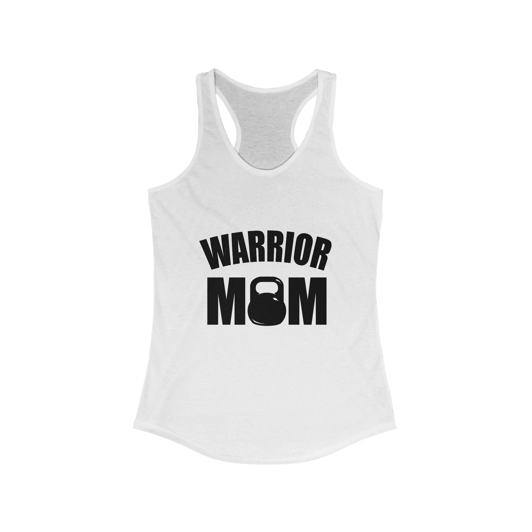 Warrior Mom Racerback Tank - Motivational Workout Top for Active Moms