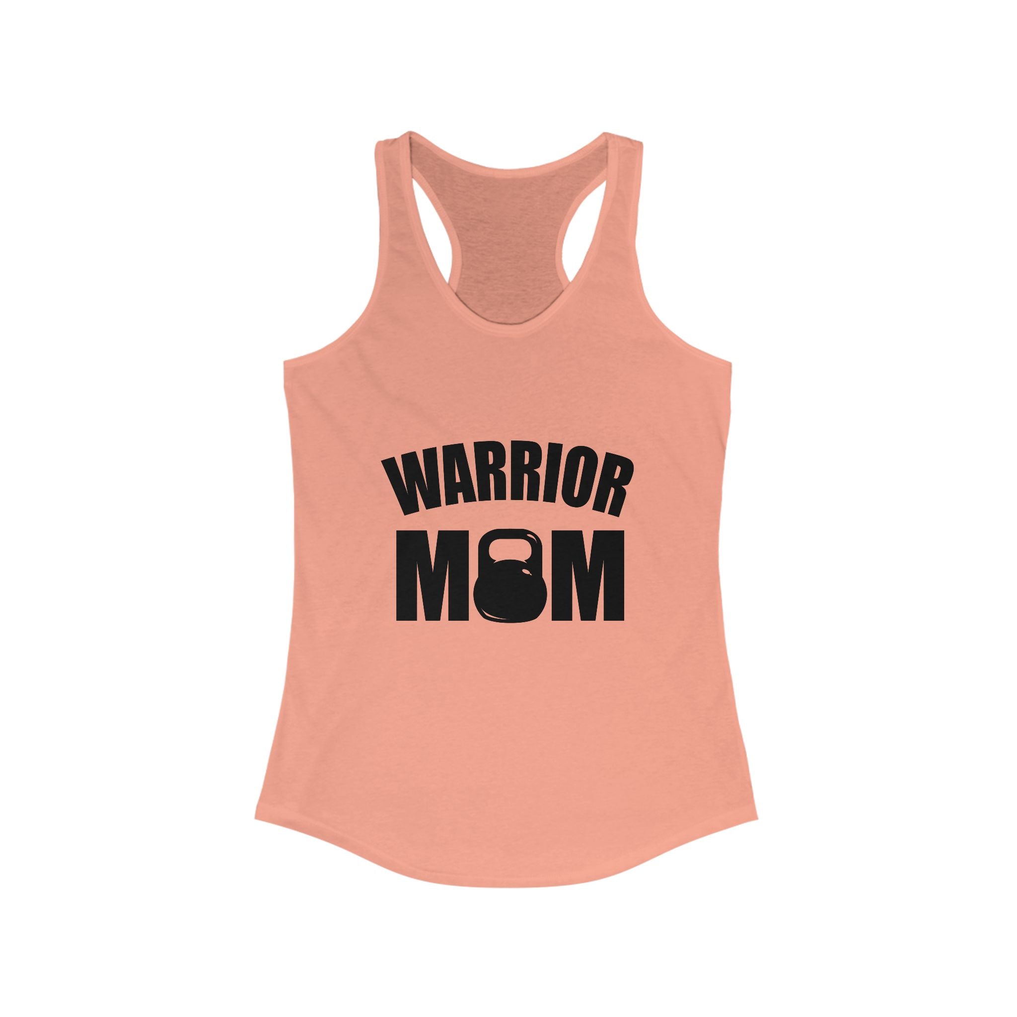 Warrior Mom Racerback Tank - Motivational Workout Top for Active Moms