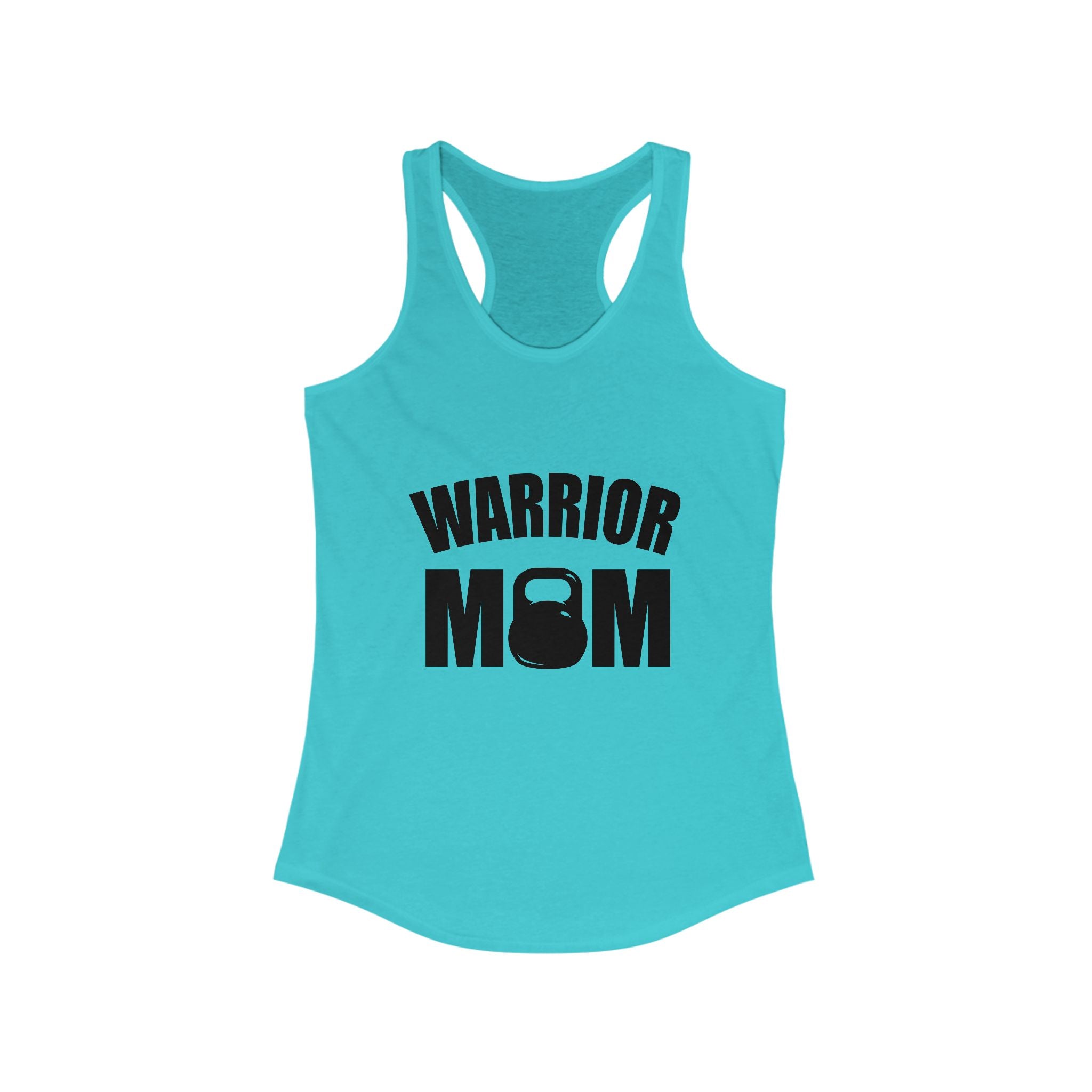 Warrior Mom Racerback Tank - Motivational Workout Top for Active Moms