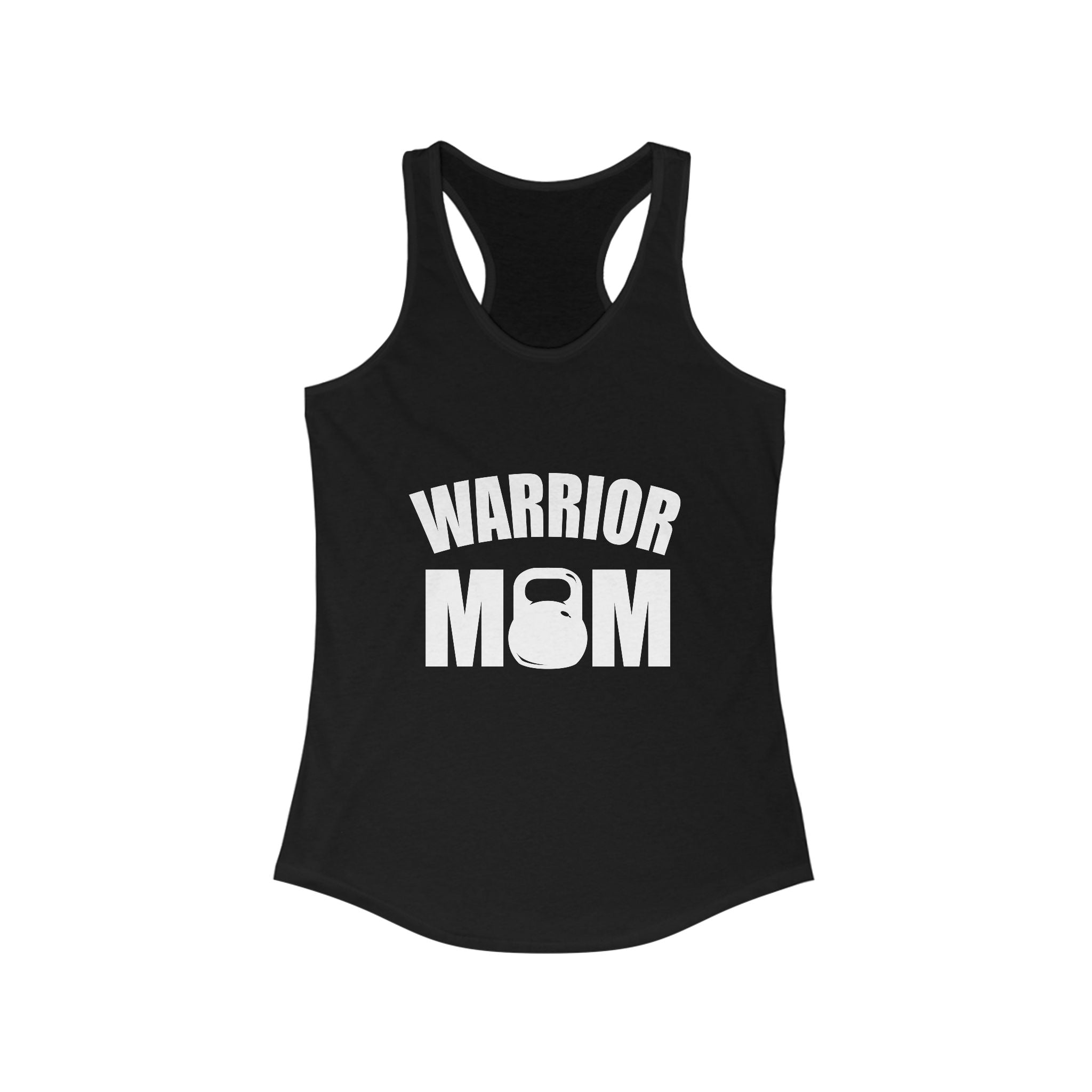 Warrior Mom Racerback Tank - Motivational Workout Top for Active Moms