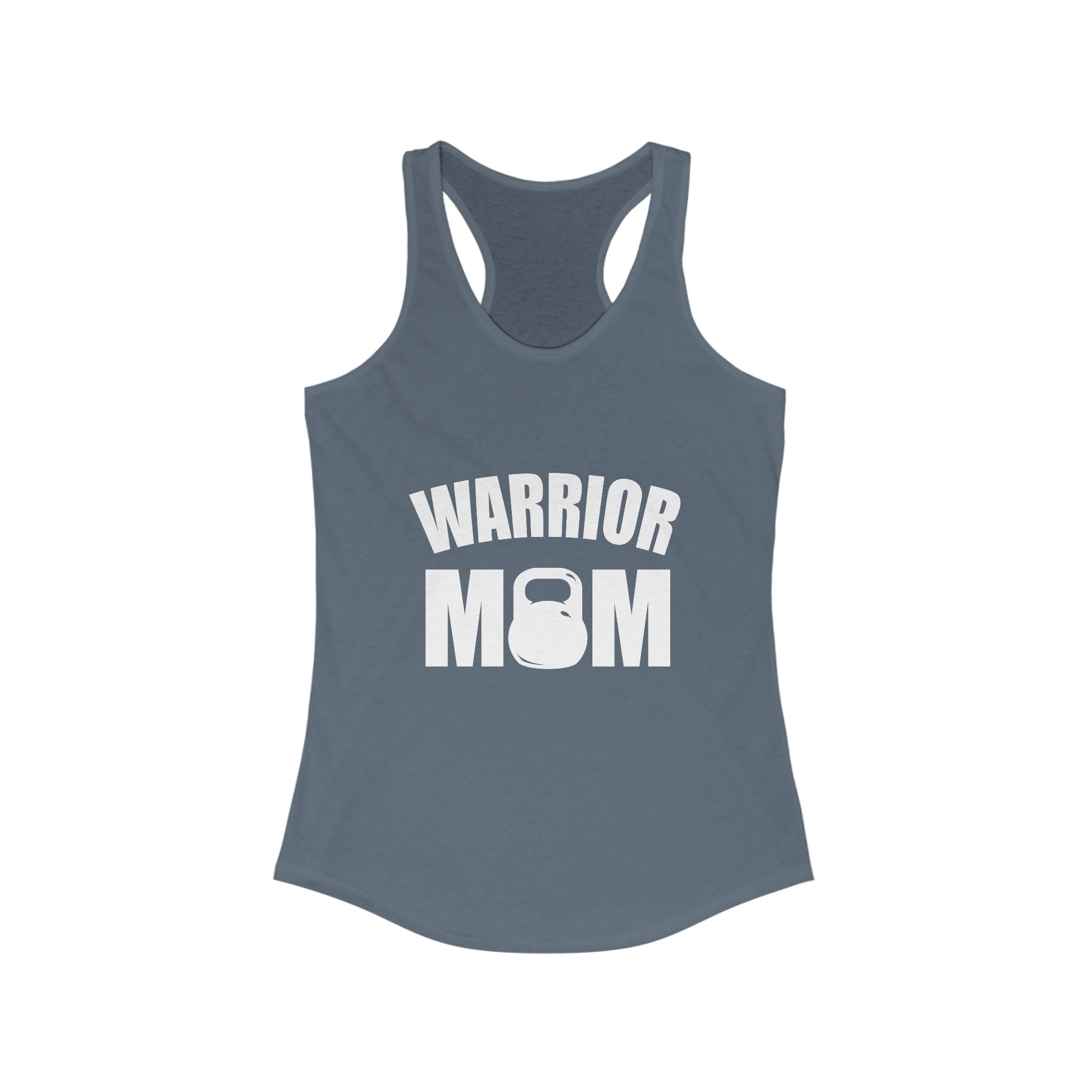 Warrior Mom Racerback Tank - Motivational Workout Top for Active Moms