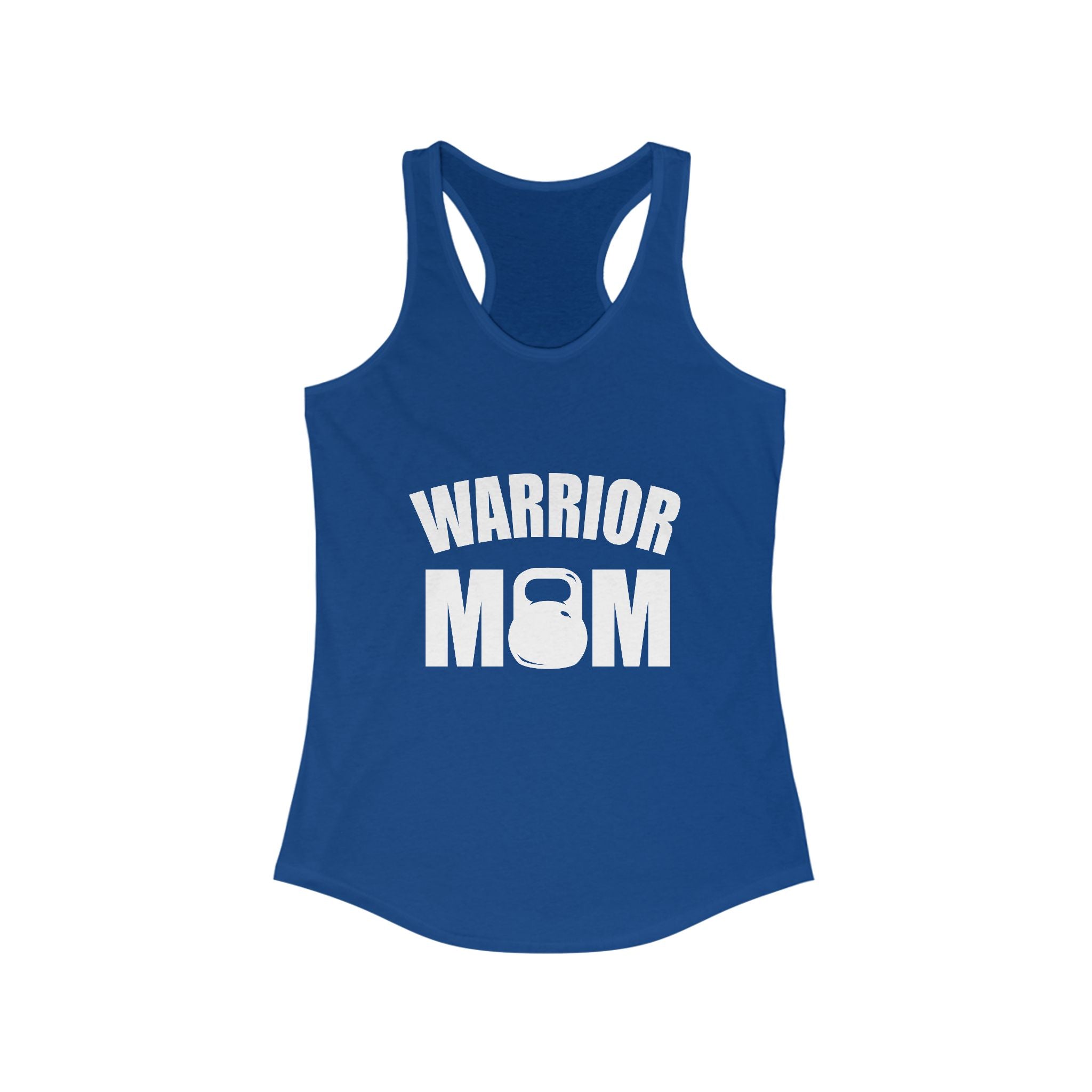 Warrior Mom Racerback Tank - Motivational Workout Top for Active Moms