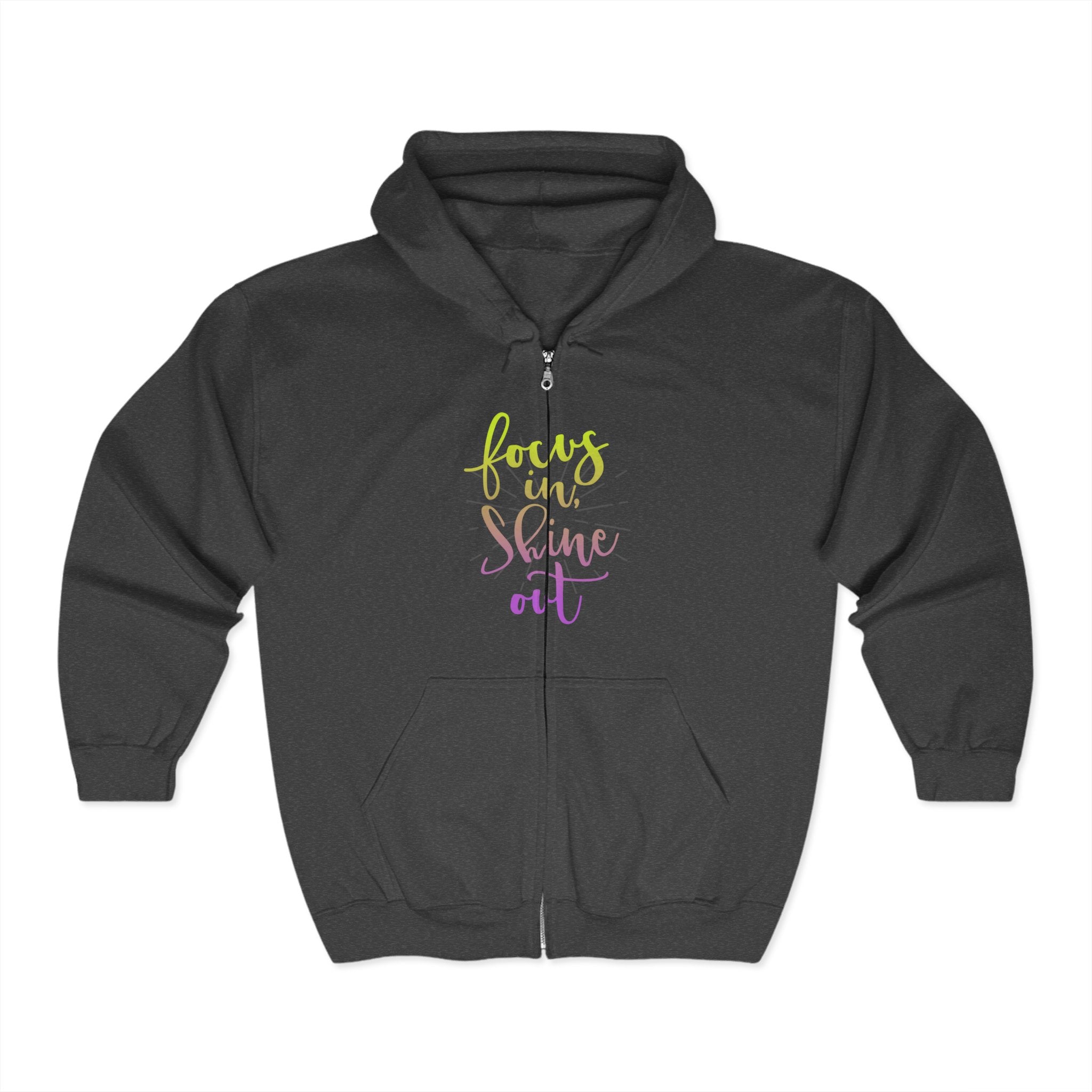 Focus in, Shine Out Unisex Zip Hoodie