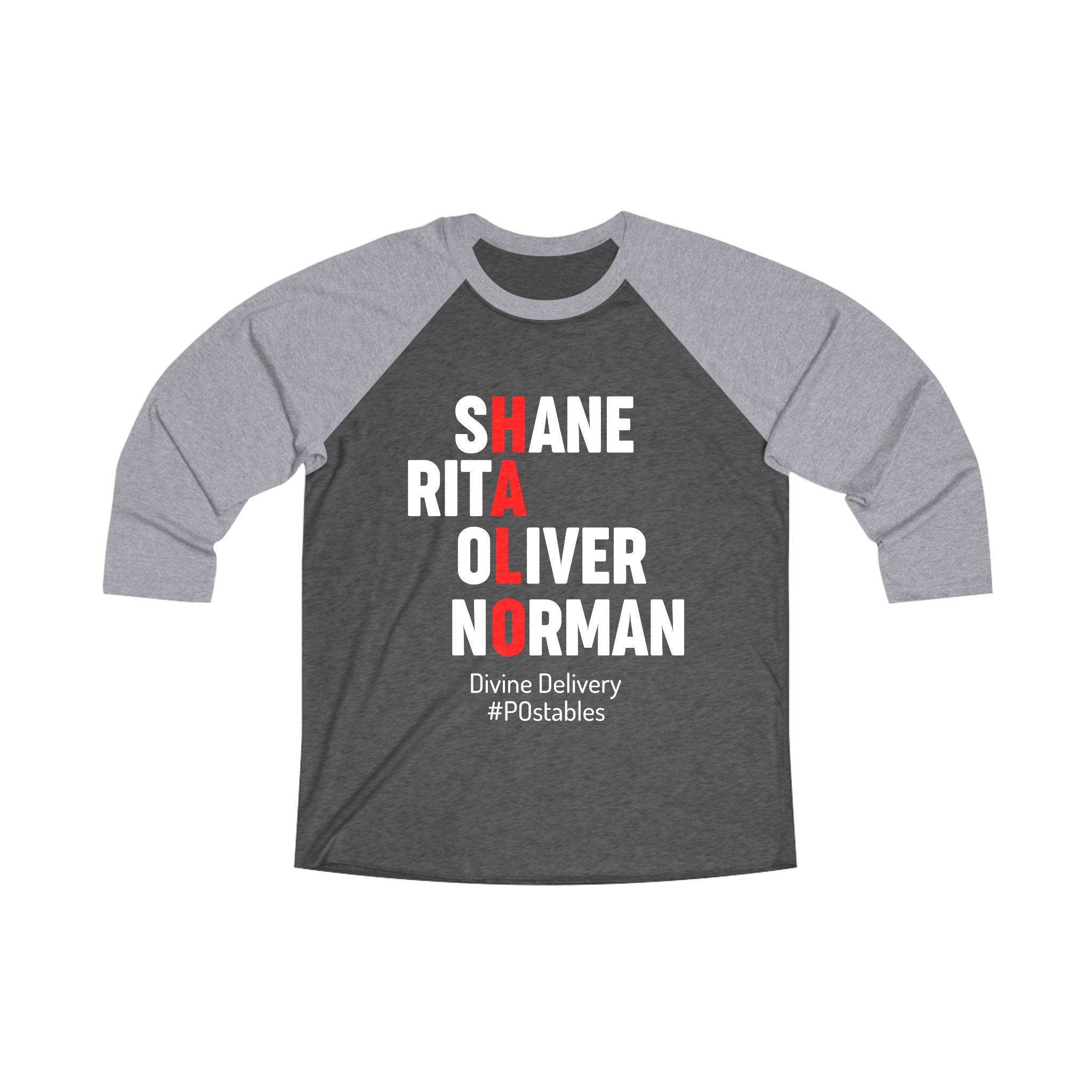 Personalized Divine Delivery Raglan Tee for Holidays & Celebrations