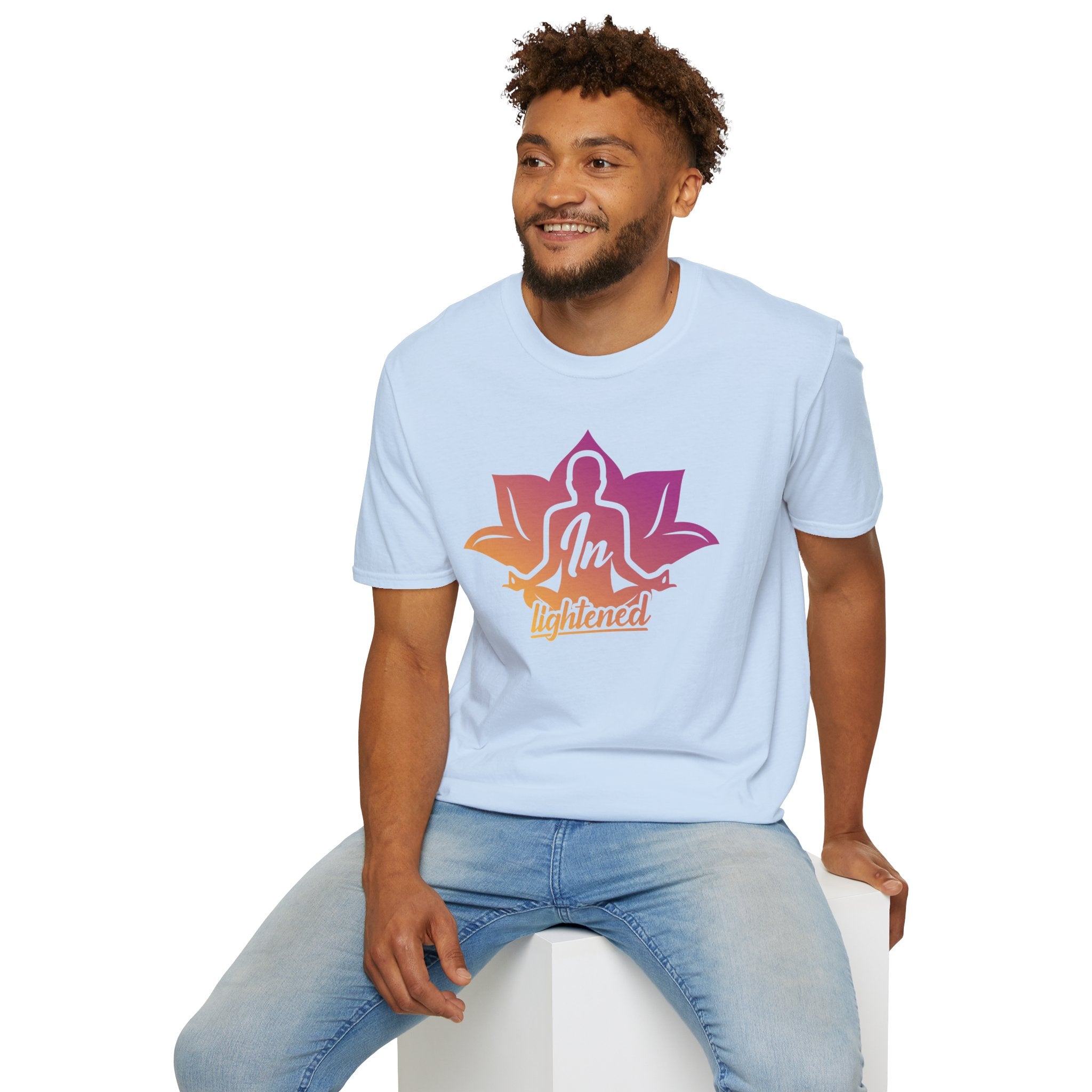Mindfulness Lotus Unisex T-Shirt - In Lightened Design