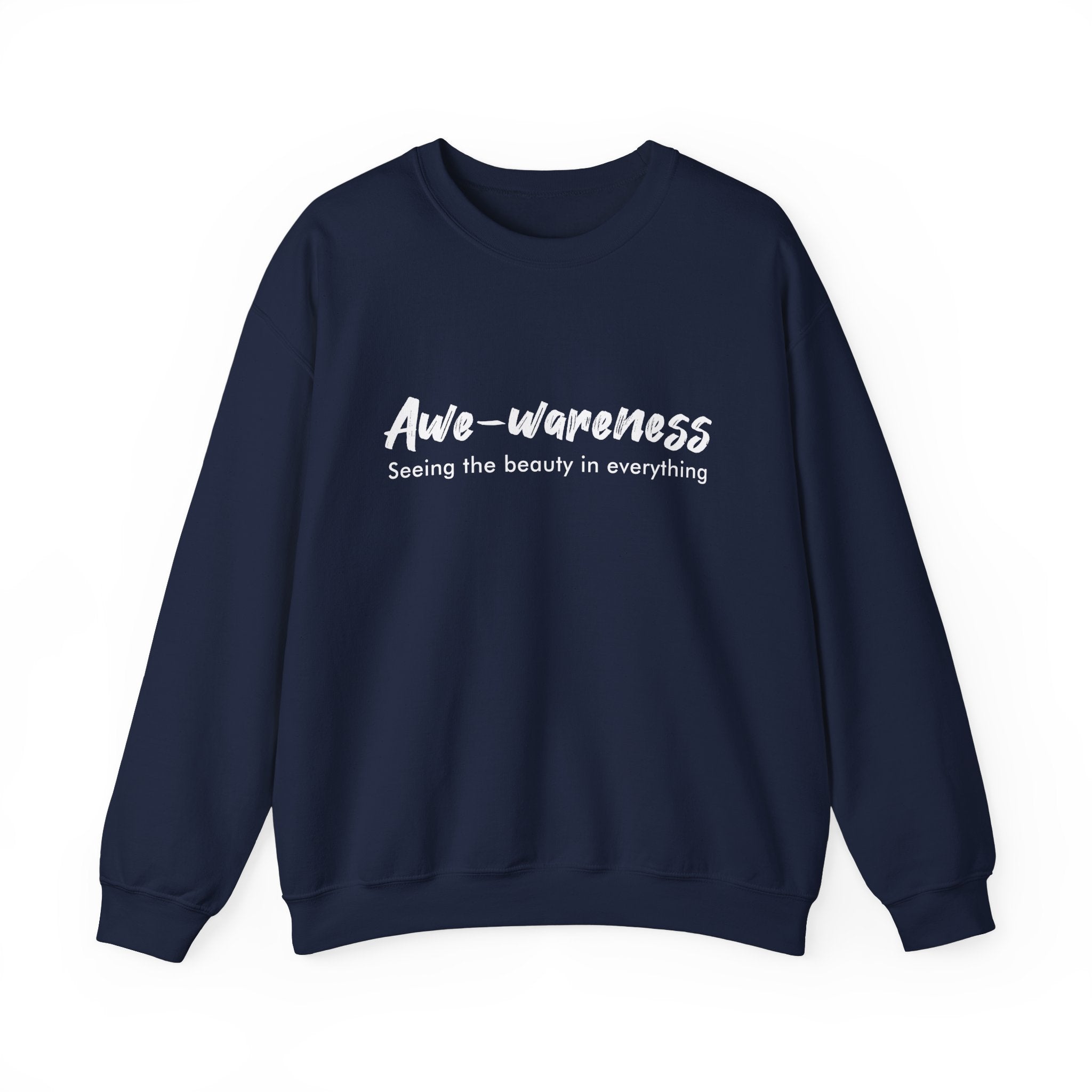 Awe-awareness Unisex Heavy Blend™ Crewneck Sweatshirt - Feel the Beauty in Everything