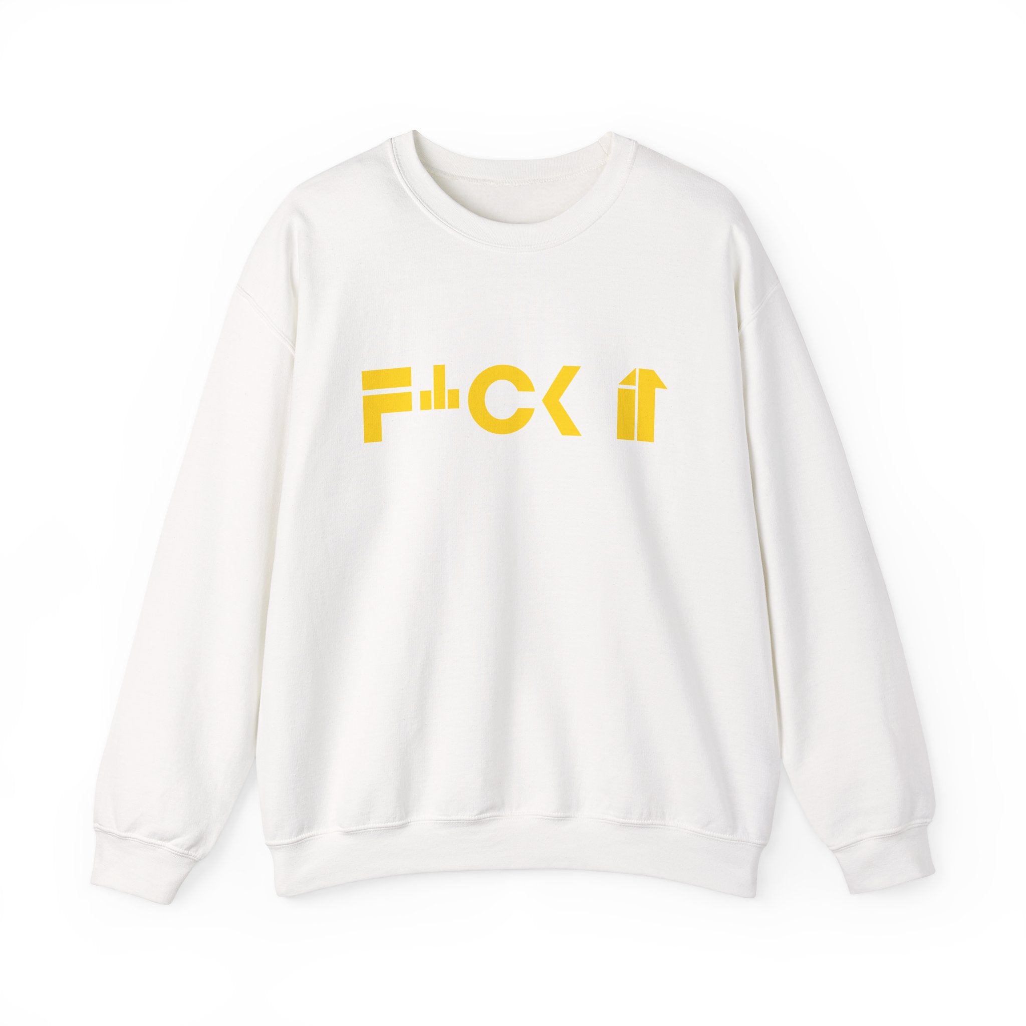 F*CK IT Unisex Heavy Blend Crewneck Sweatshirt - Relaxed Fit, Comfortable Casual Wear