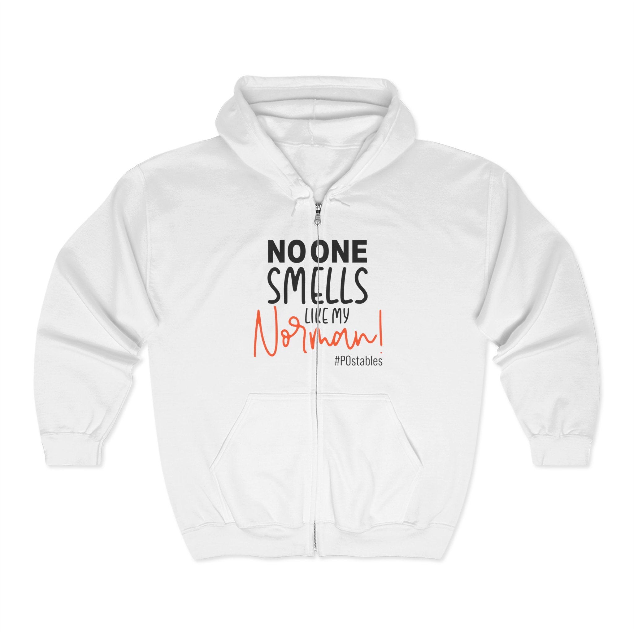 Funny Dog Lover Full Zip Hoodie - "No One Smells Like My Normal"