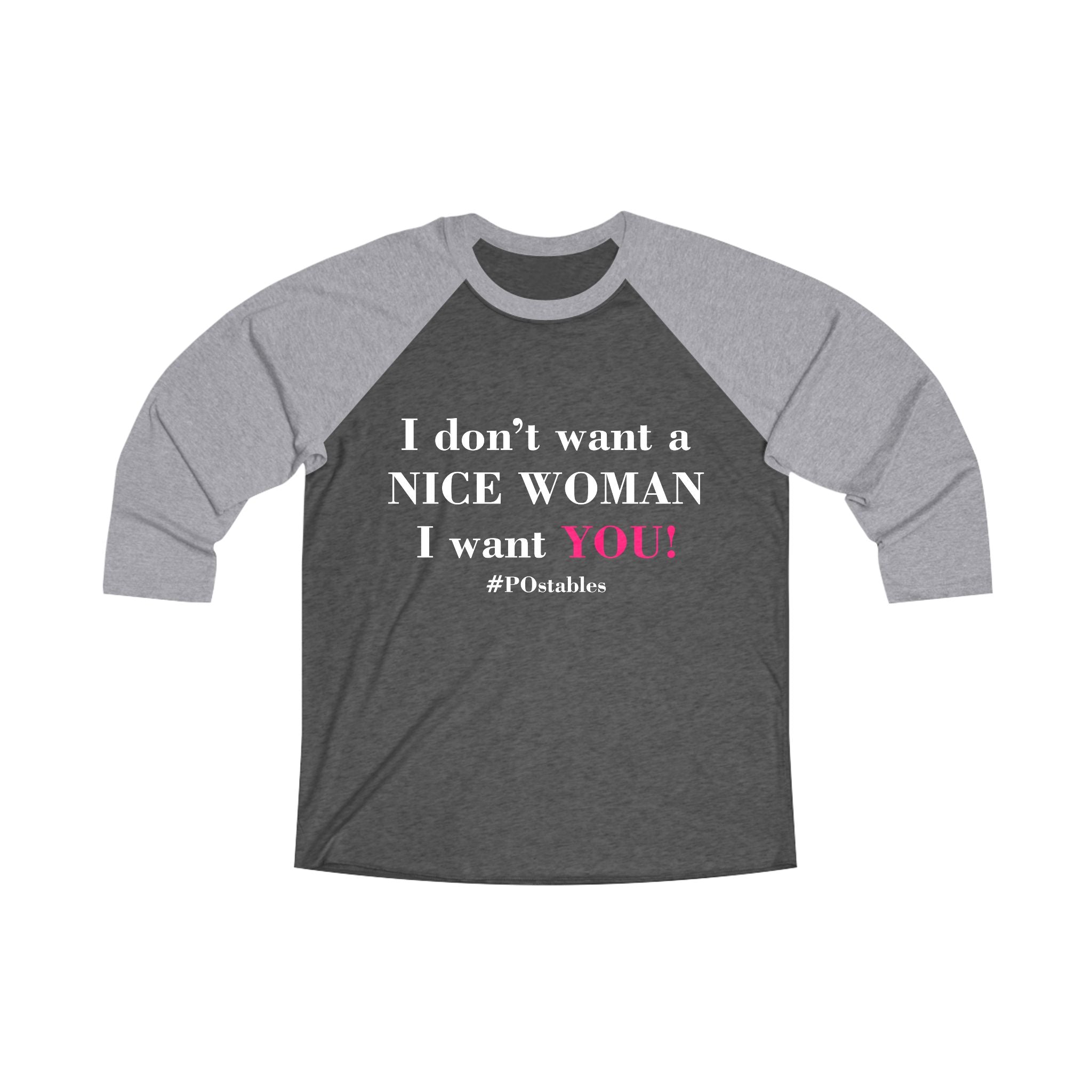 Funny Unisex Tri-Blend Raglan Tee - "I Don&