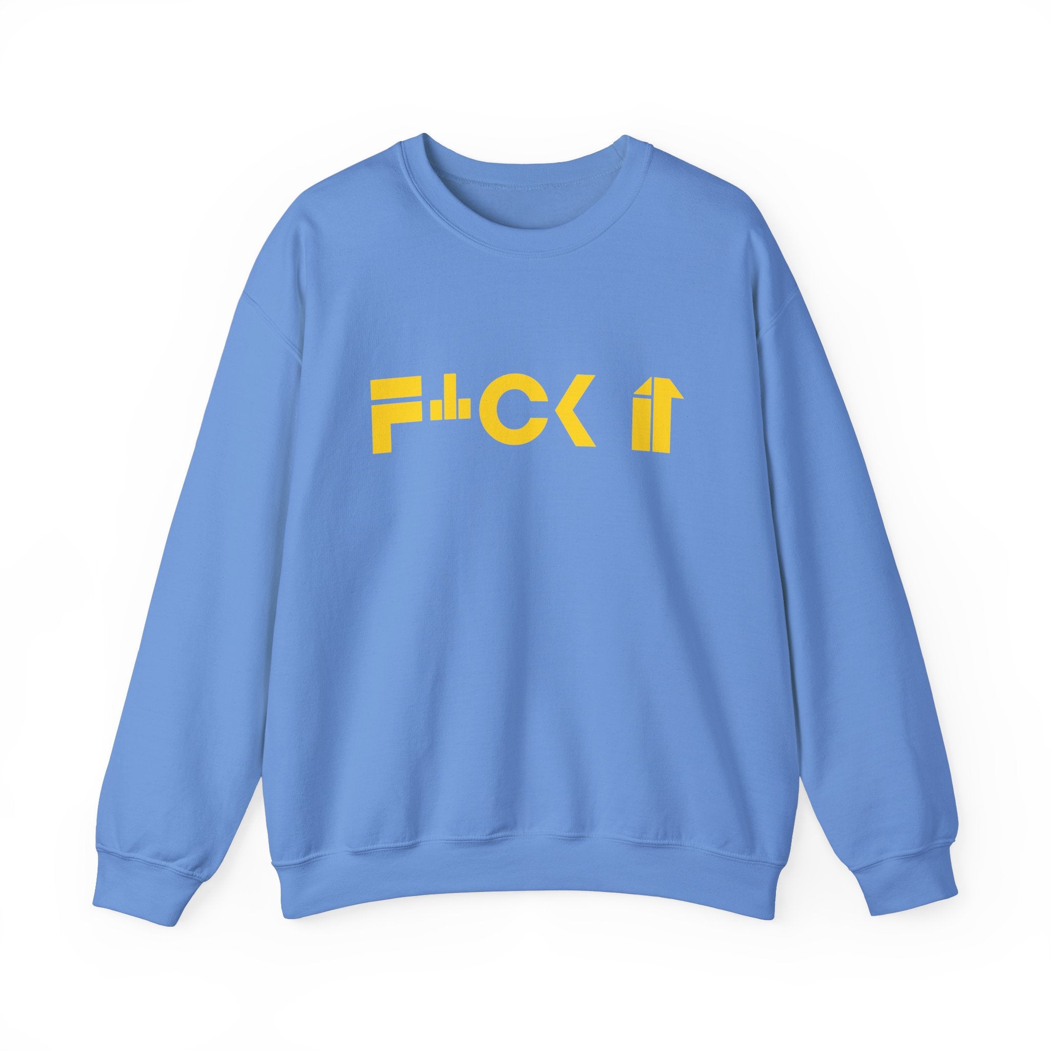 F*CK IT Unisex Heavy Blend Crewneck Sweatshirt - Relaxed Fit, Comfortable Casual Wear
