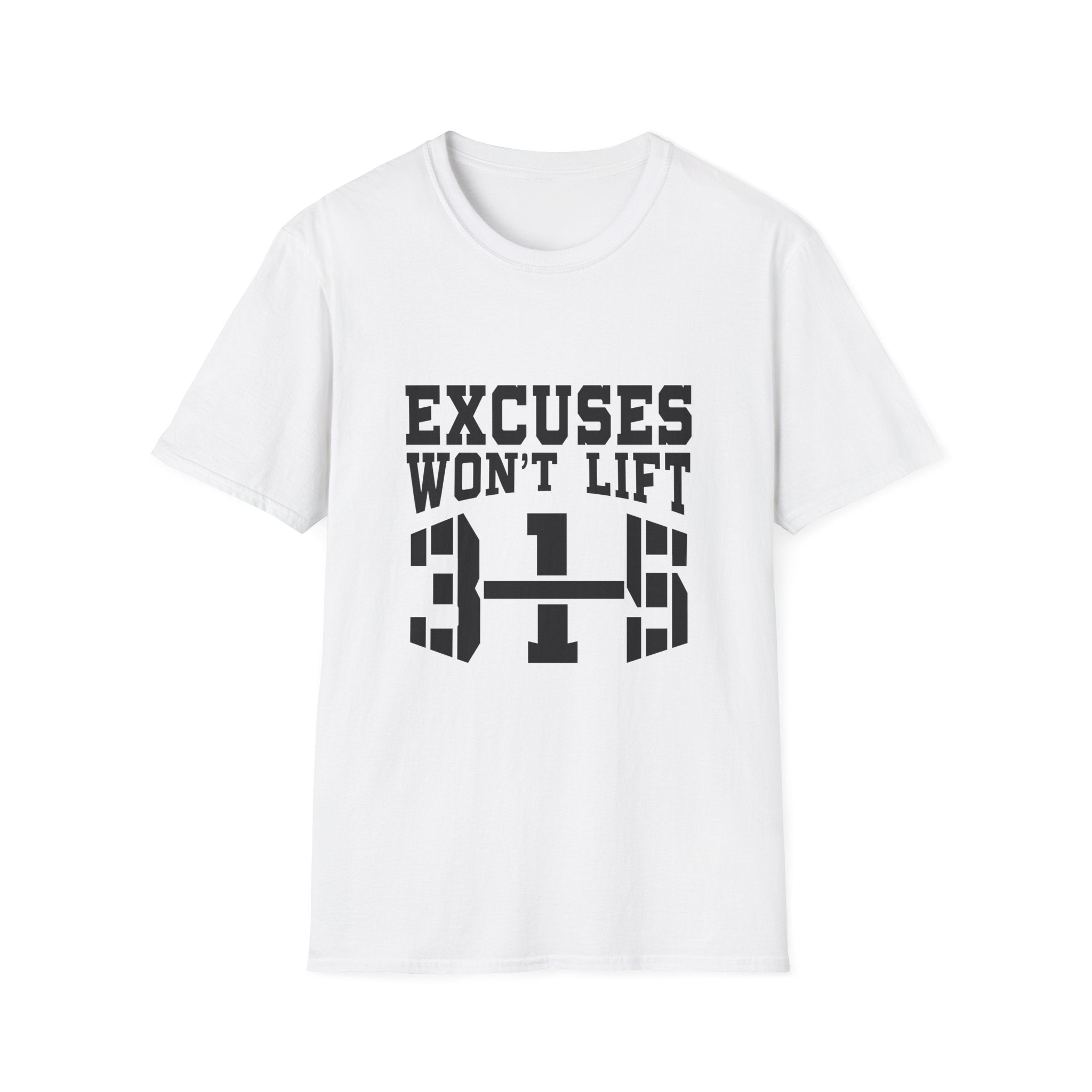 Motivational Workout T-Shirt - "Excuses Won&