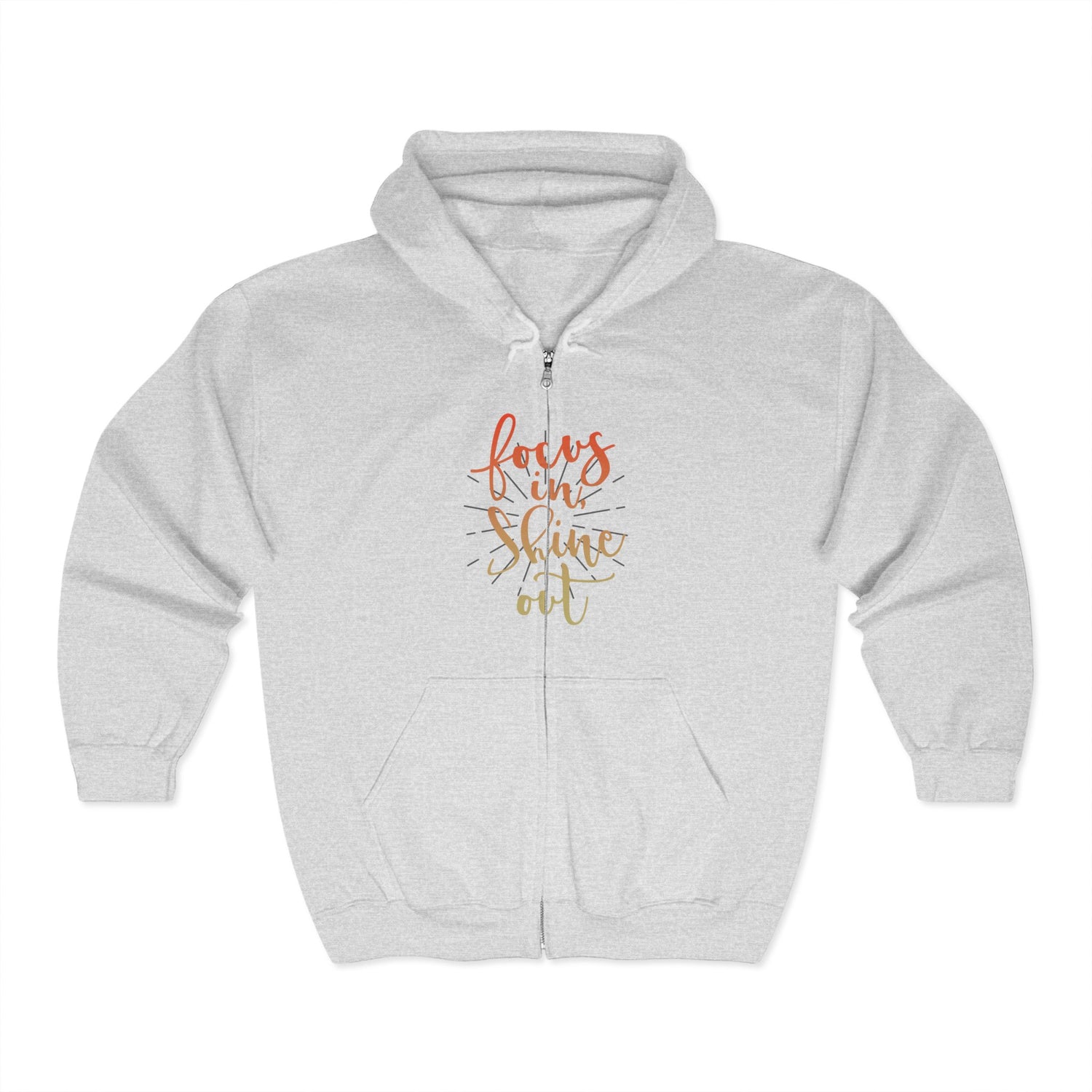 Focus in, Shine Out Unisex Zip Hoodie