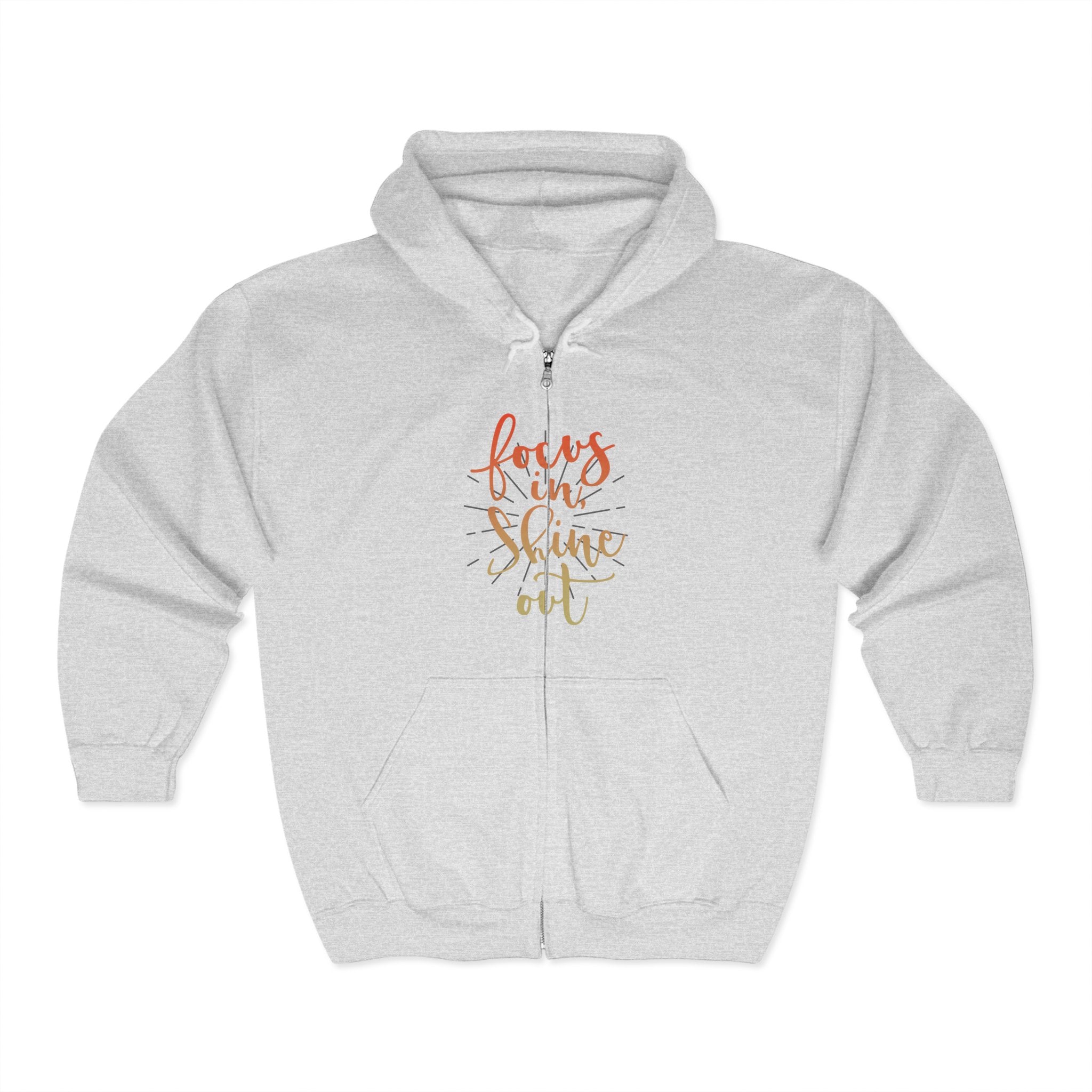 Focus in, Shine Out Unisex Zip Hoodie