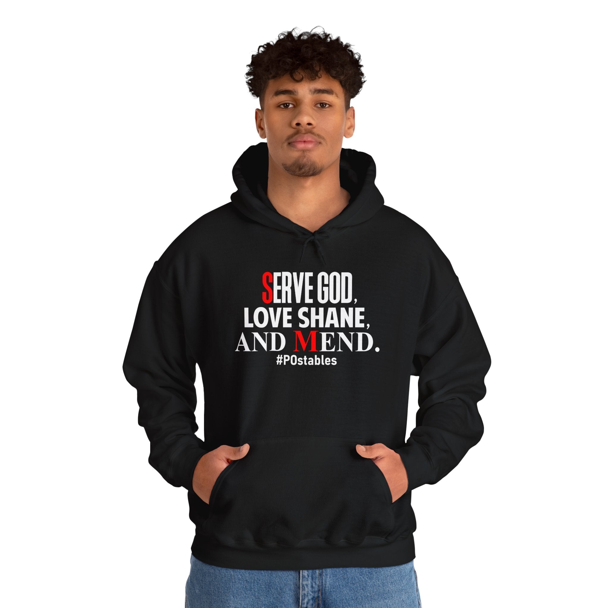 Serve God, Love Shane, and Mend Unisex Hoodie