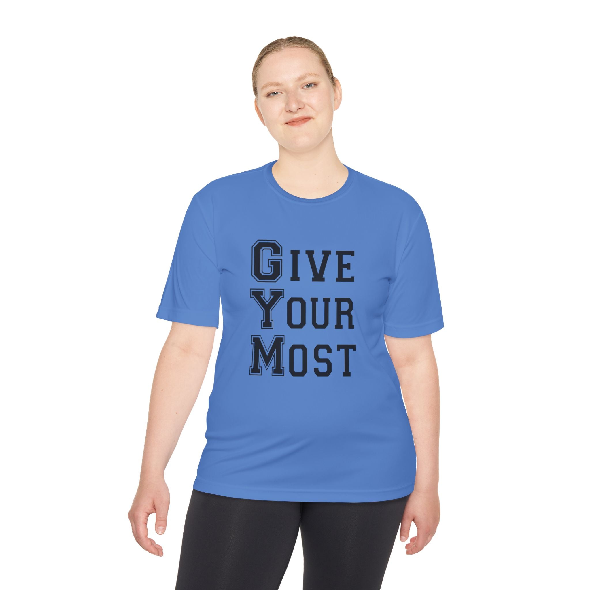 Unisex Gym Motivational Tee - "Give Your Most"
