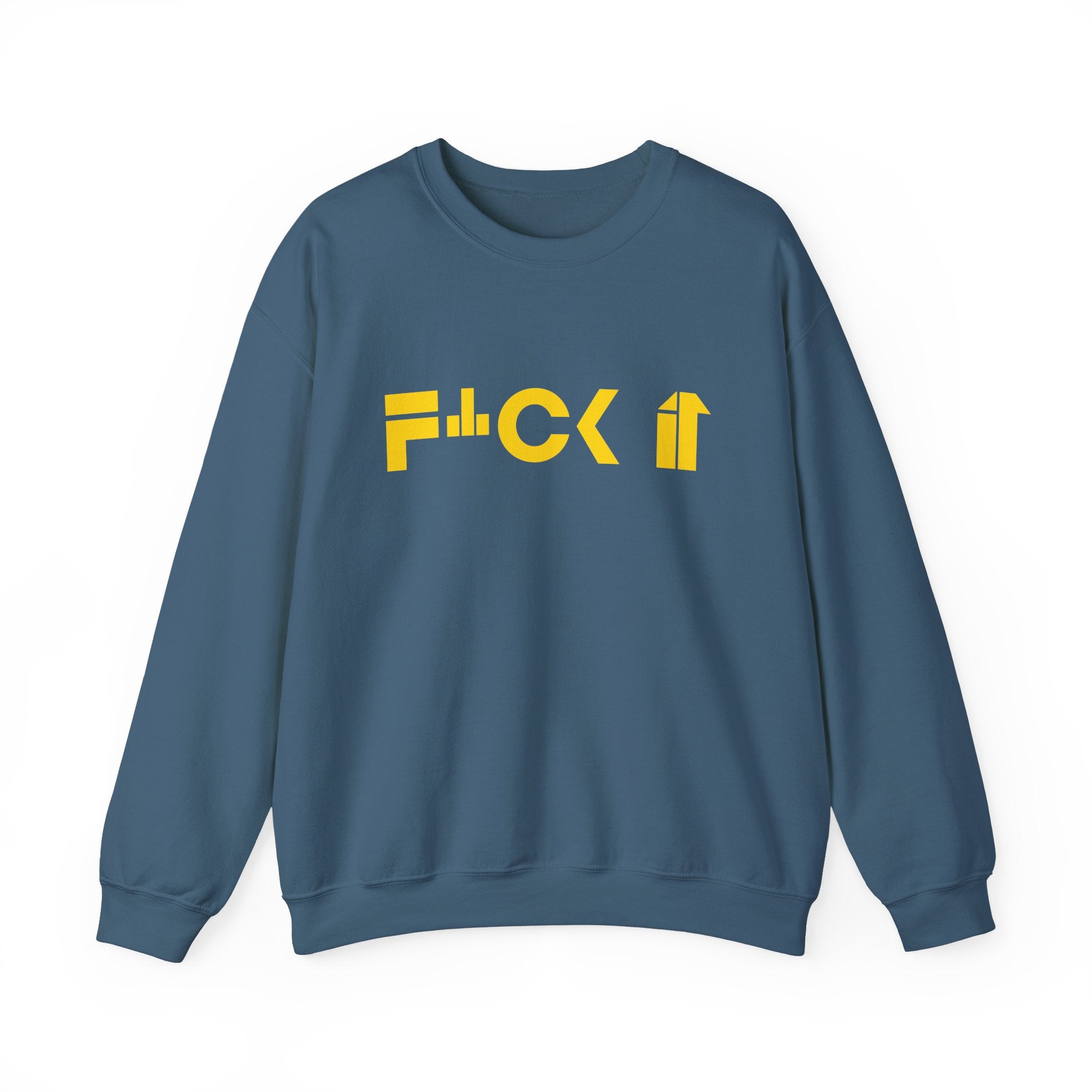 F*CK IT Unisex Heavy Blend Crewneck Sweatshirt - Relaxed Fit, Comfortable Casual Wear