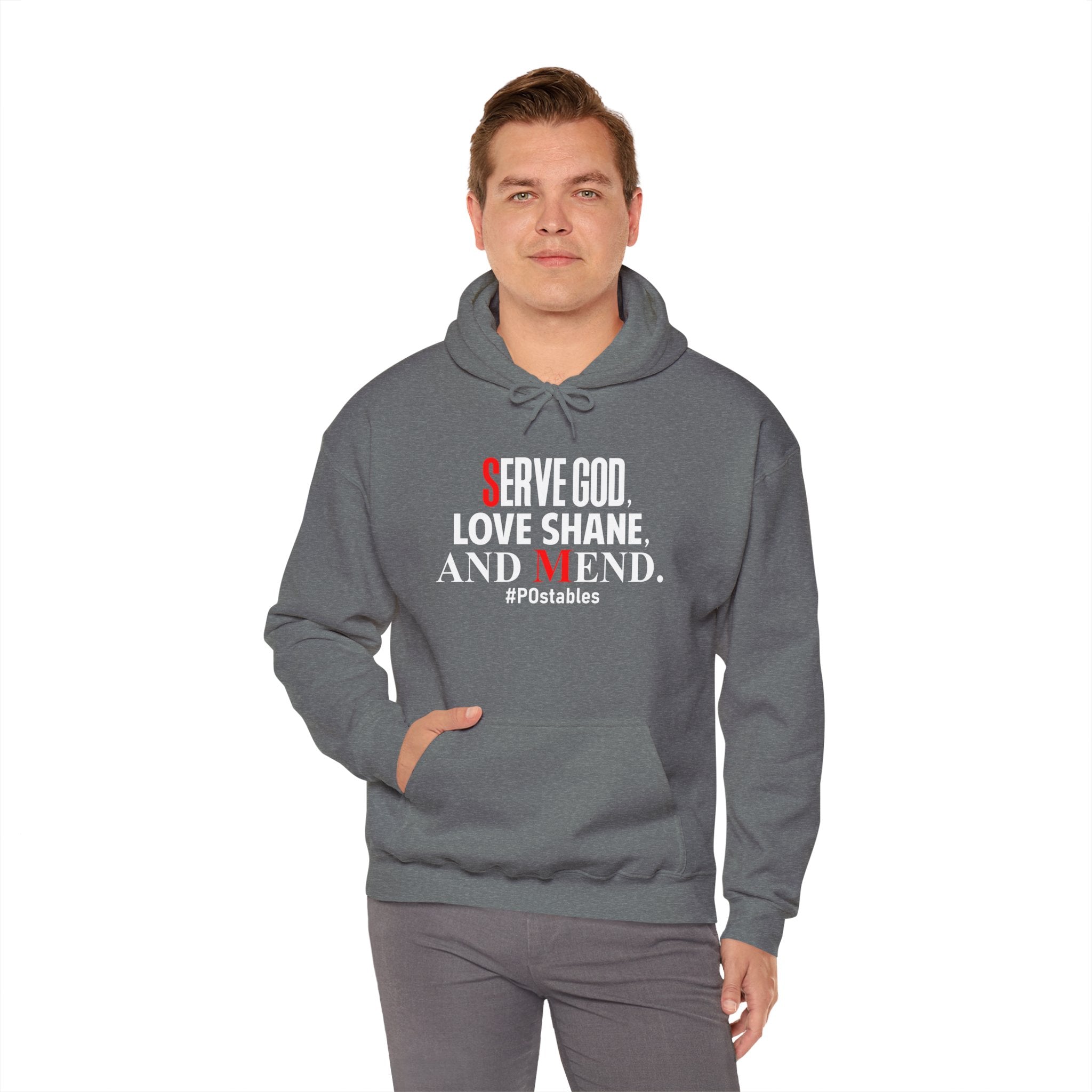 Serve God, Love Shane, and Mend Unisex Hoodie