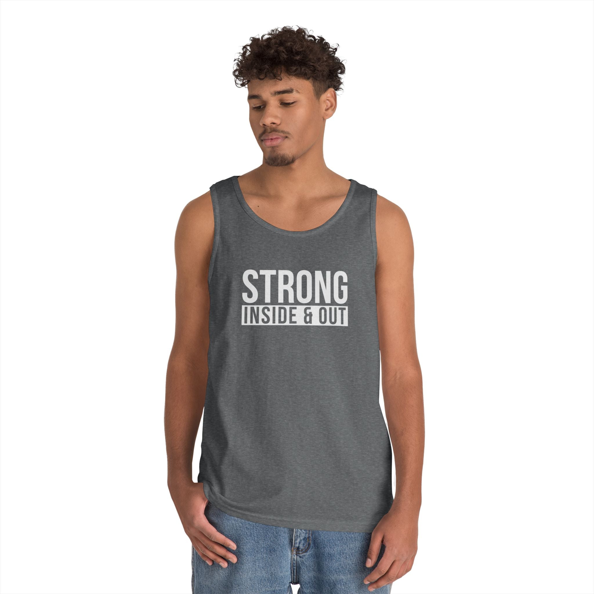 Strong Inside & Out Unisex Heavy Cotton Tank Top