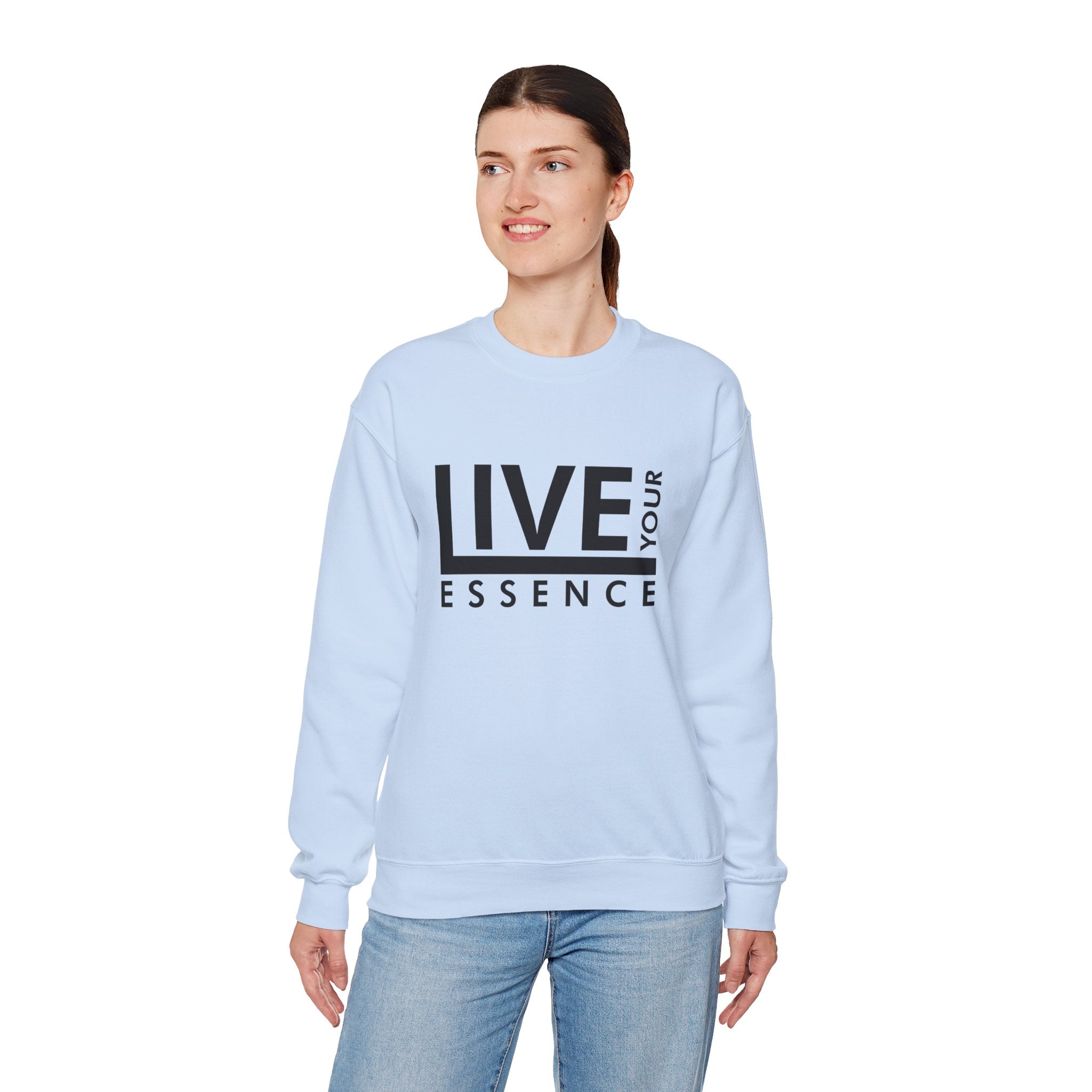 Live Your Essence Unisex Crewneck Sweatshirt - Inspirational Casual Wear