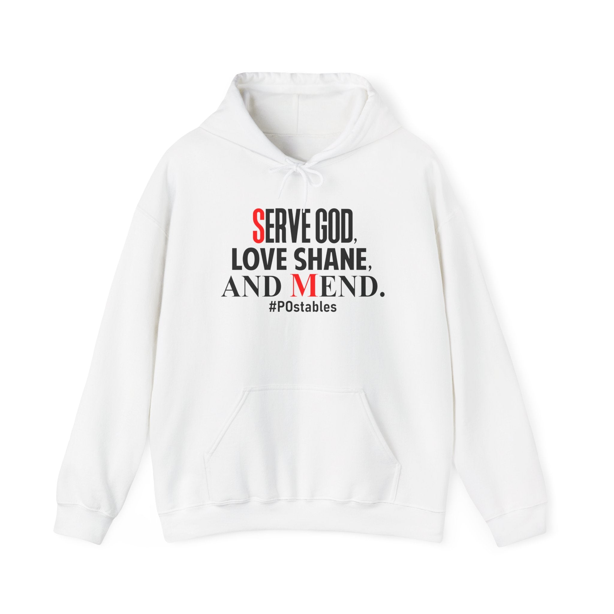 Serve God, Love Shane, and Mend Unisex Hoodie