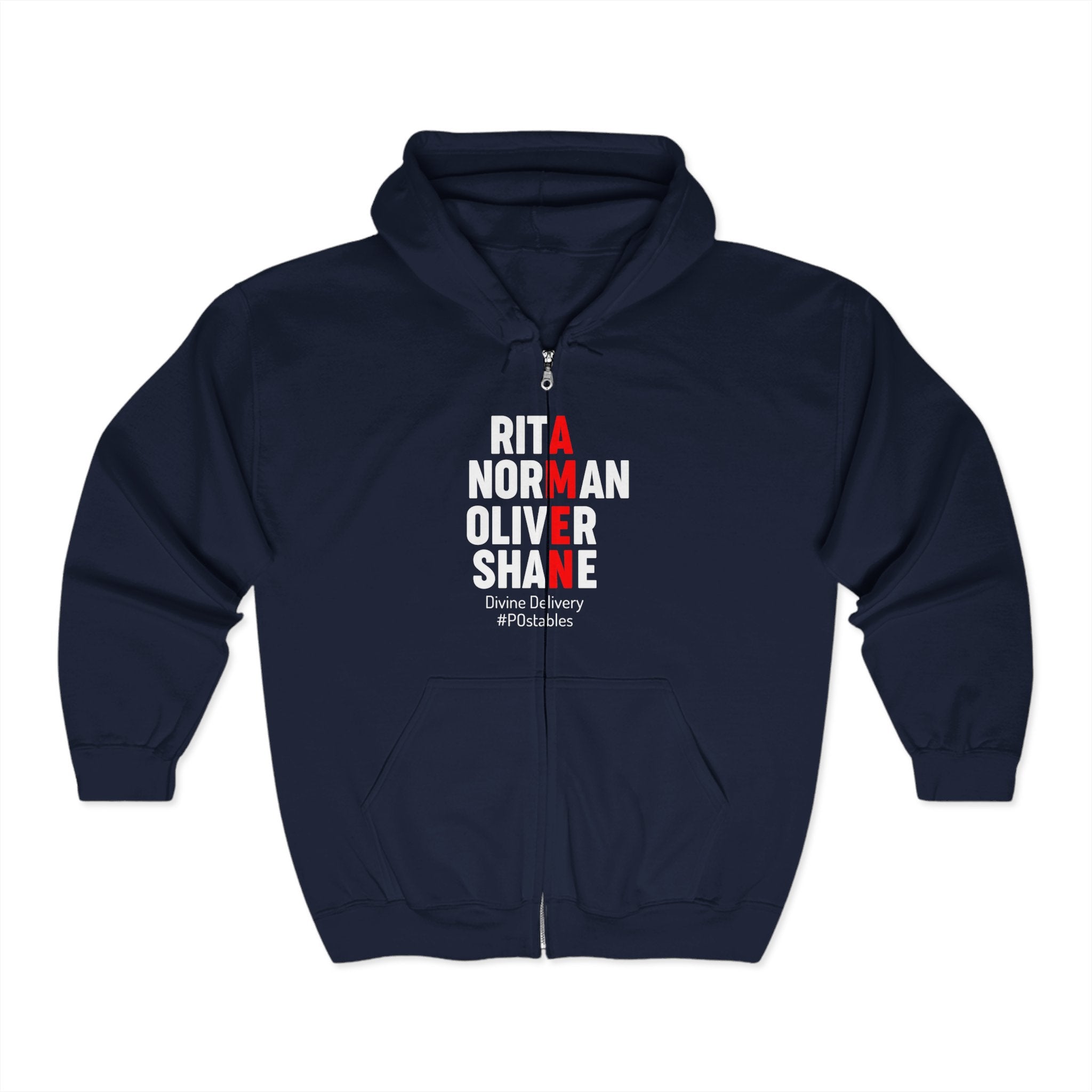 Personalized Unisex Zip-Up Hoodie - Divine Delivery Design