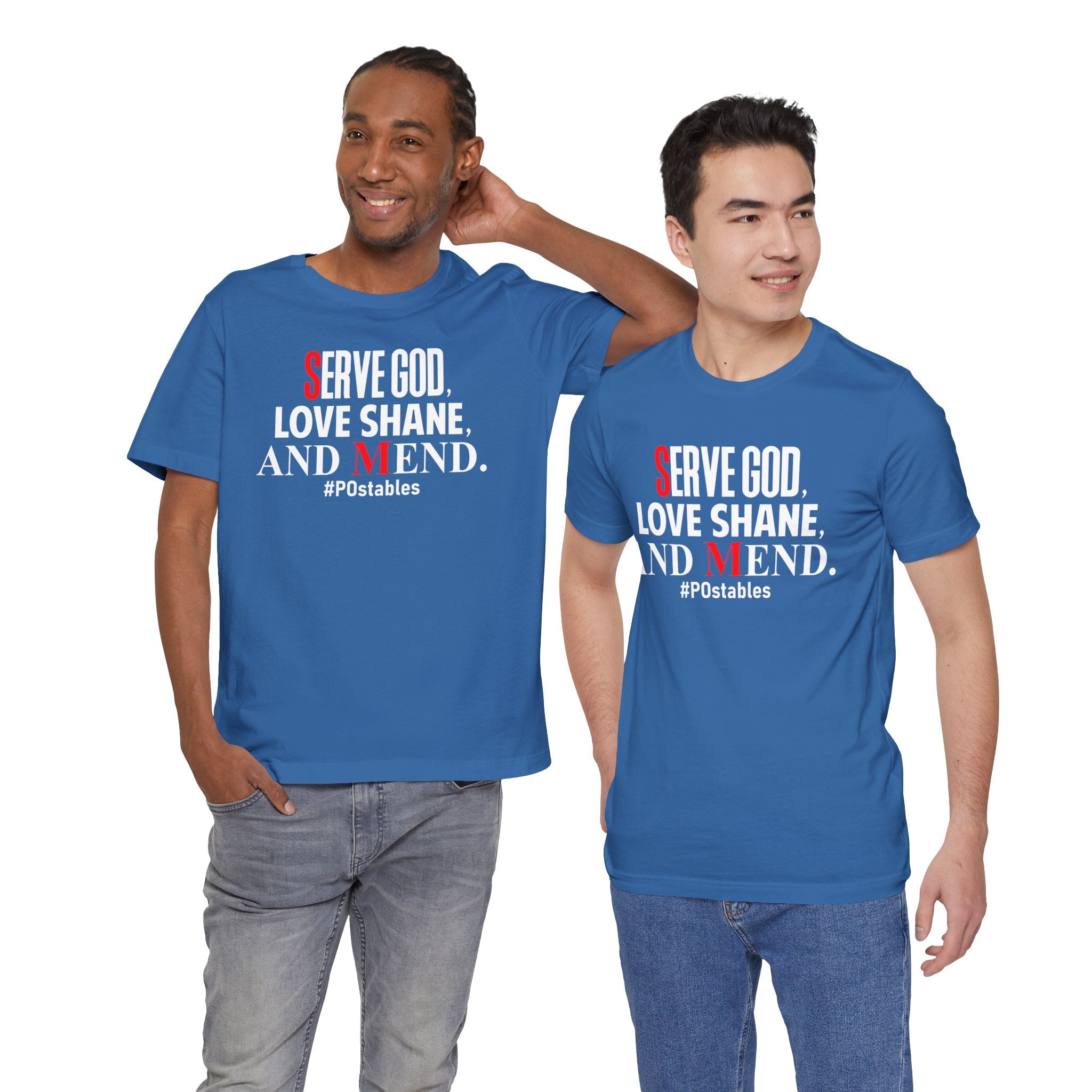Serve God, Love Shane, and Mend Unisex Shirt