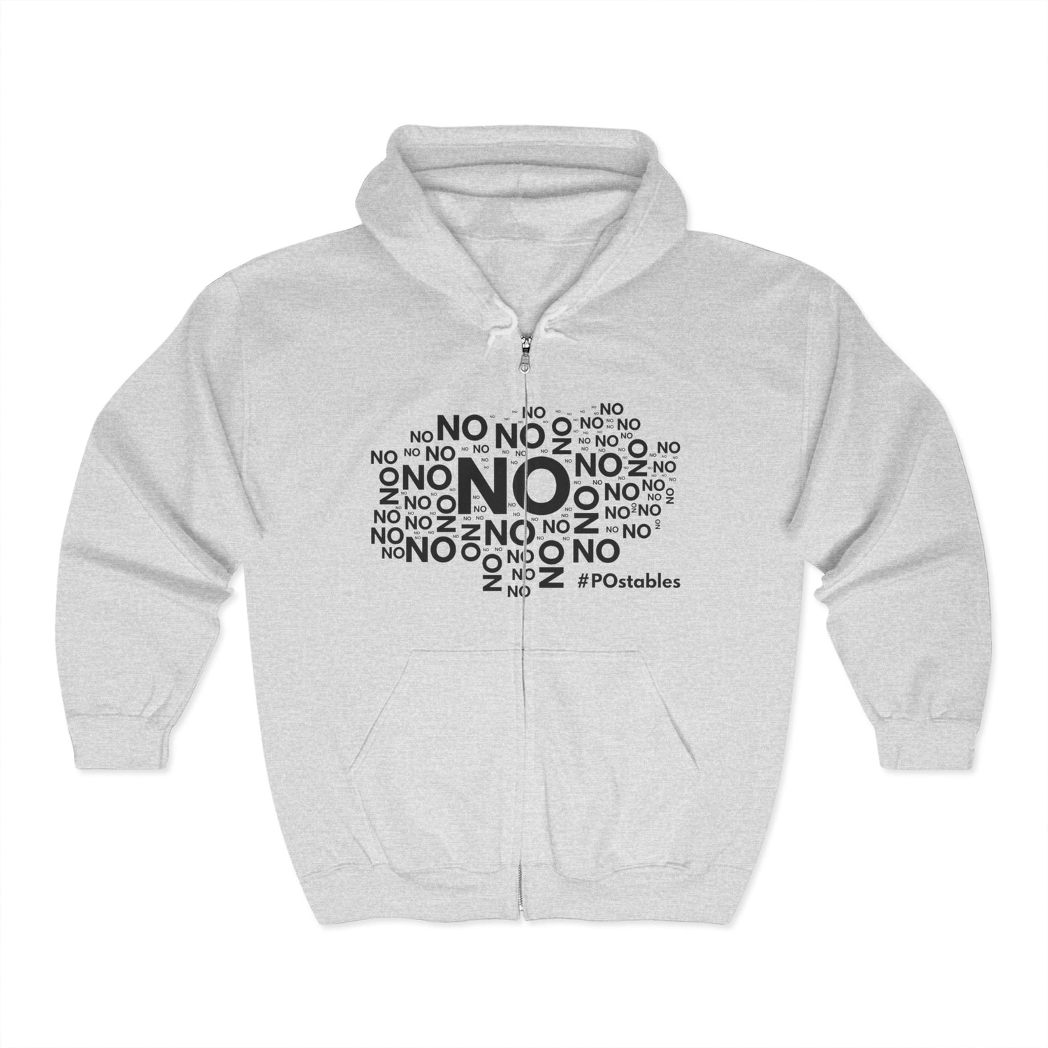 No No No Unisex Zip Hoodie