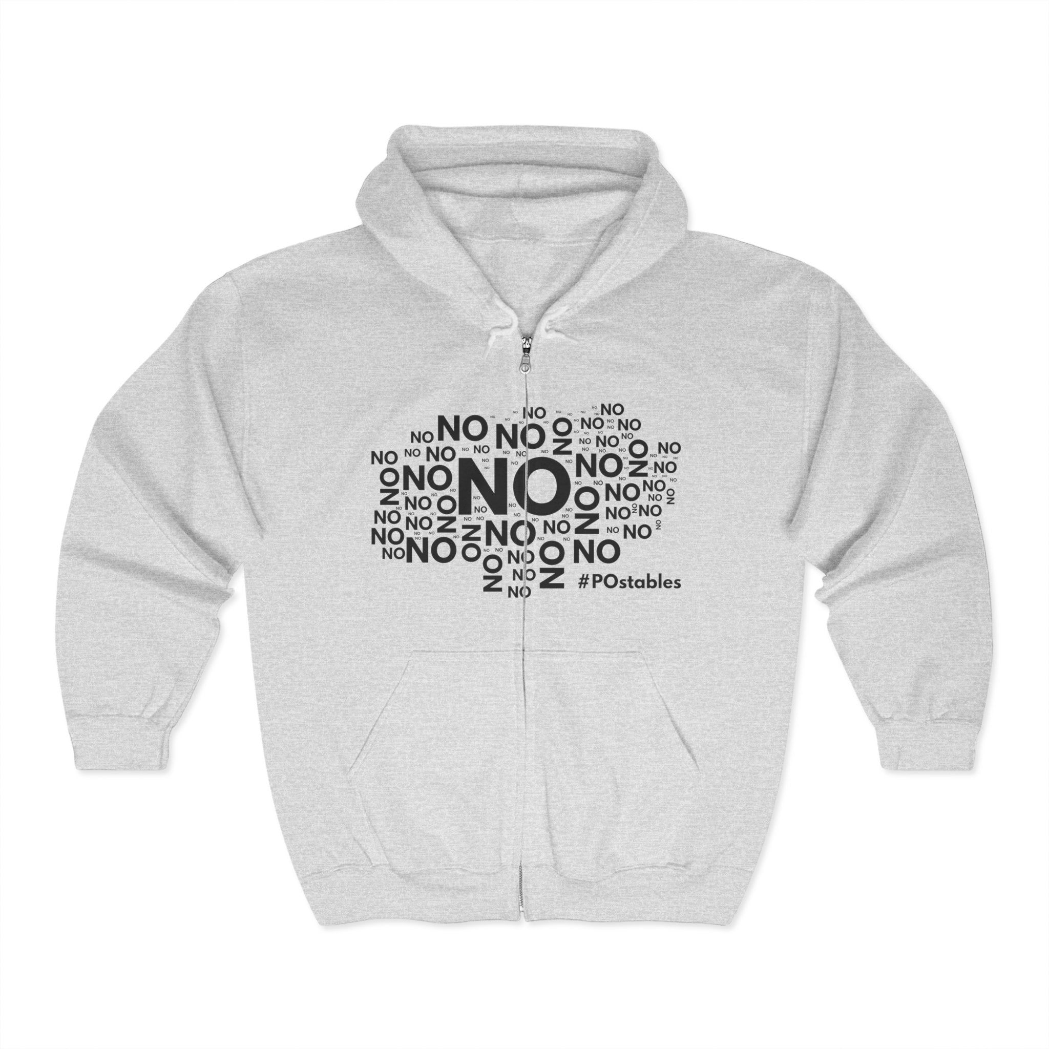 No No No Unisex Zip Hoodie