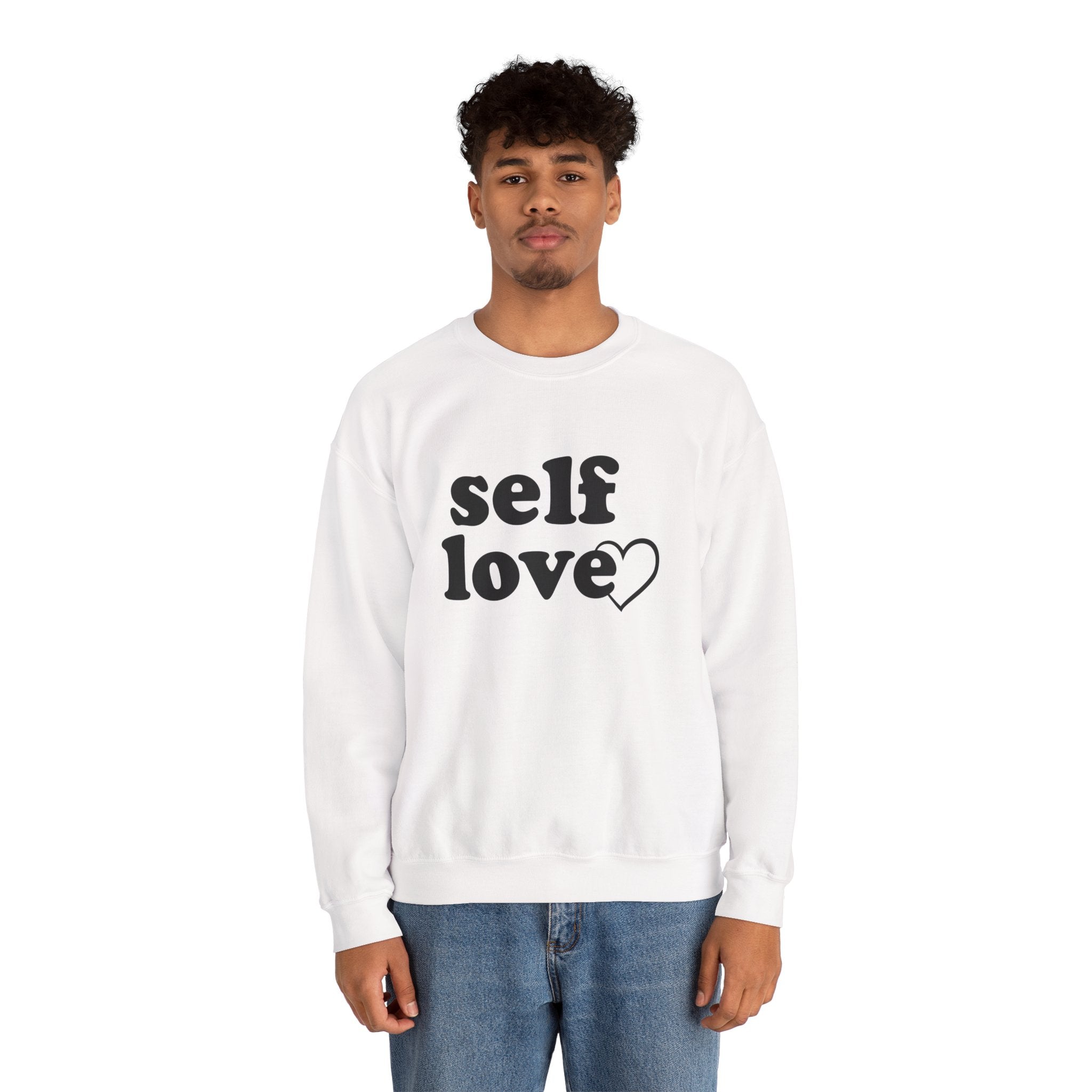 Self Love Unisex Crewneck Sweatshirt - Cozy & Inspirational