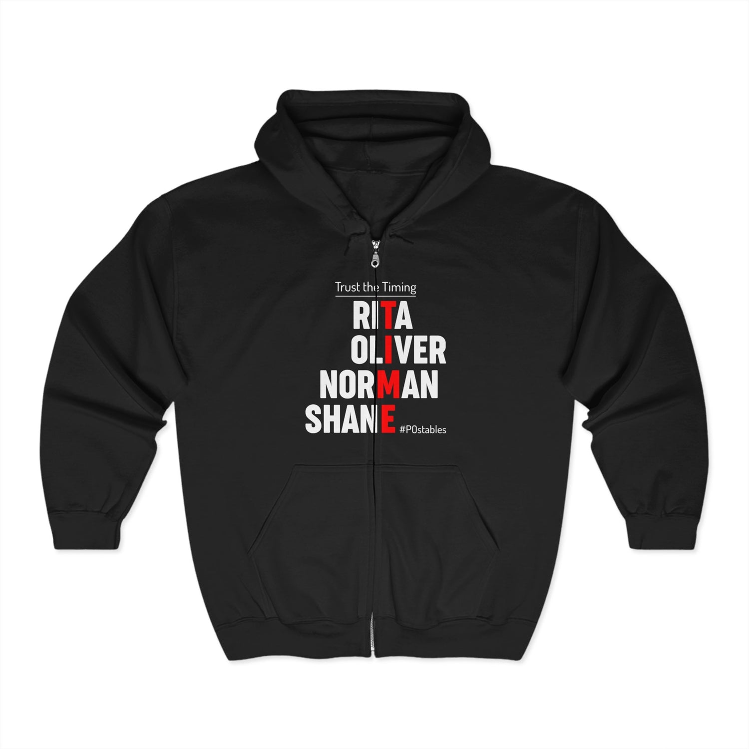 TIME Unisex Zip Hoodie