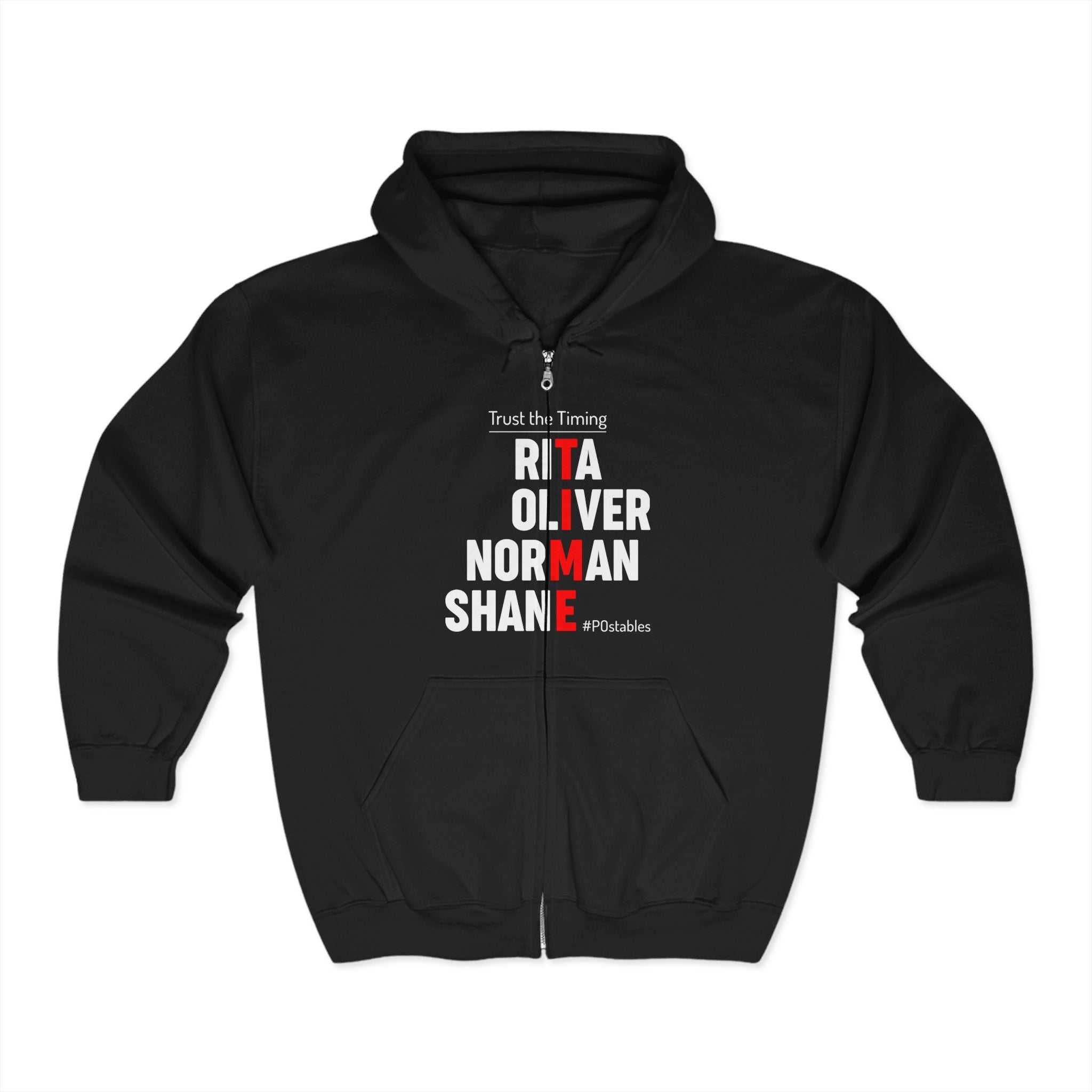 TIME Unisex Zip Hoodie