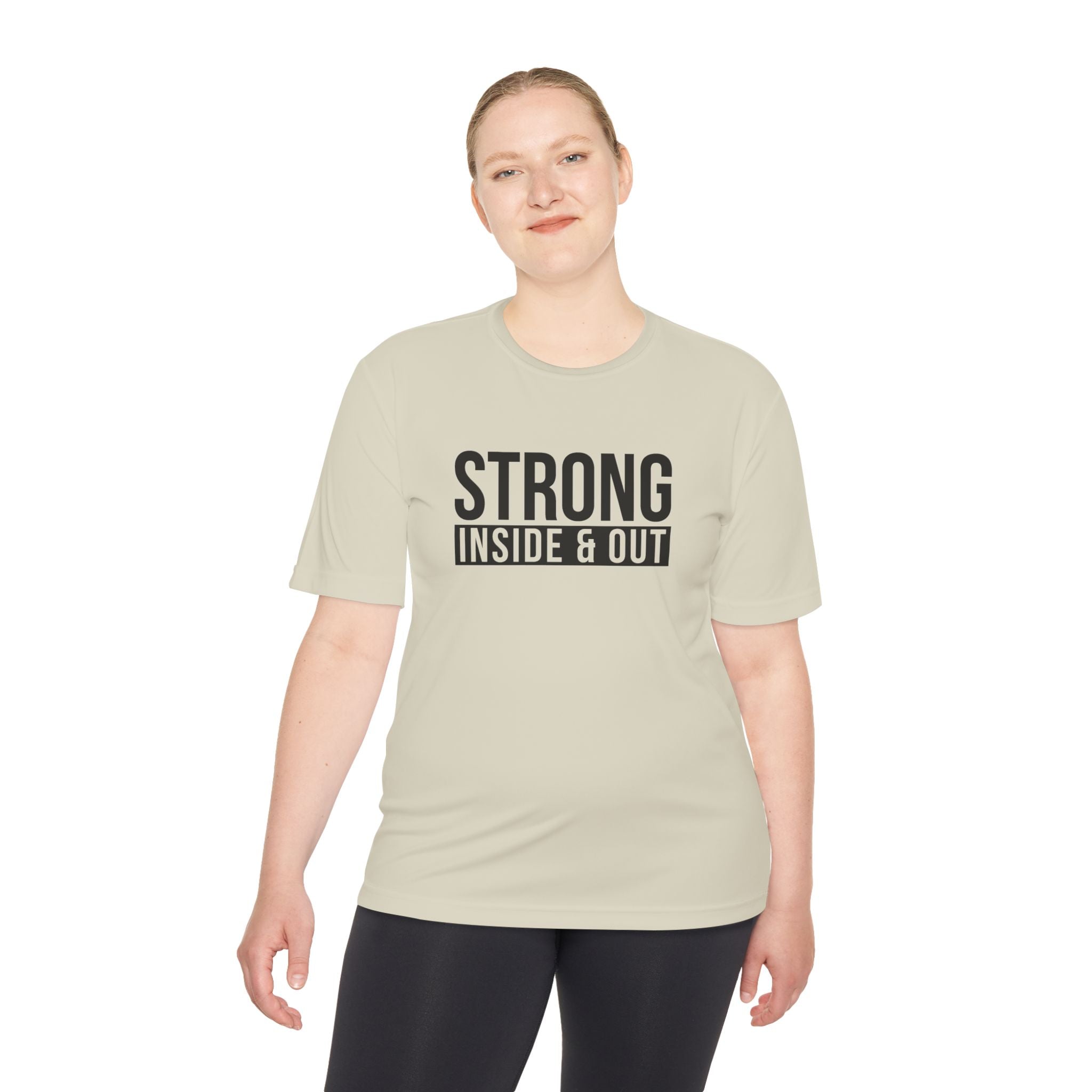 Strong Inside & Out Unisex Moisture Wicking Tee for Fitness Enthusiasts