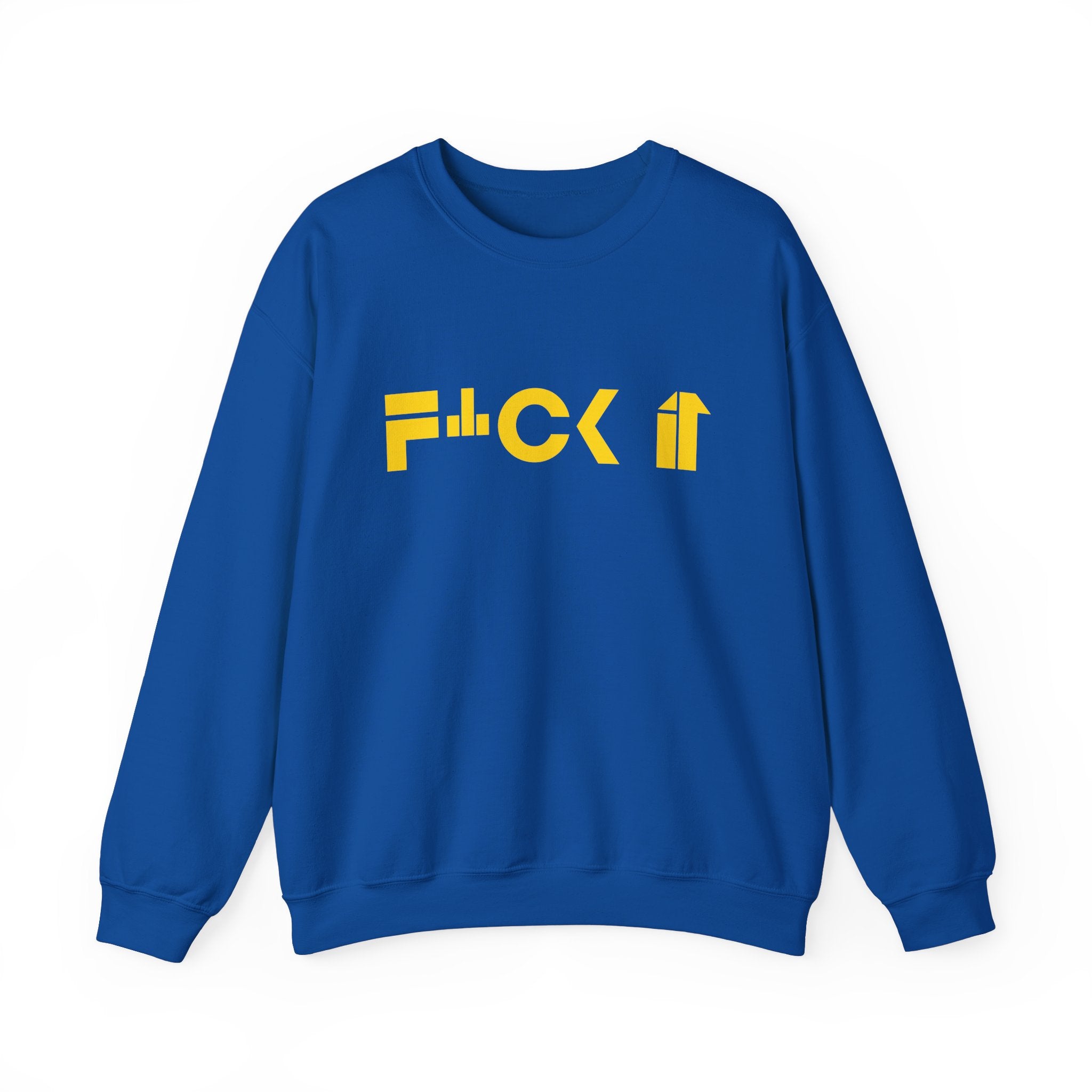 F*CK IT Unisex Heavy Blend Crewneck Sweatshirt - Relaxed Fit, Comfortable Casual Wear