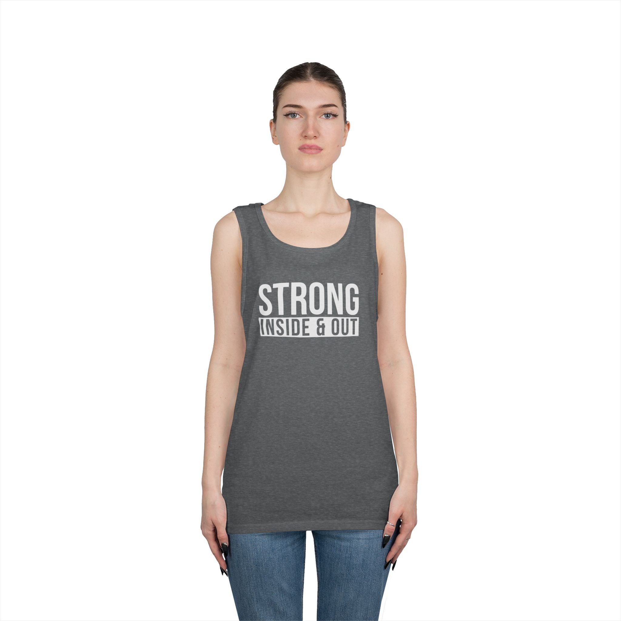 Strong Inside & Out Unisex Heavy Cotton Tank Top