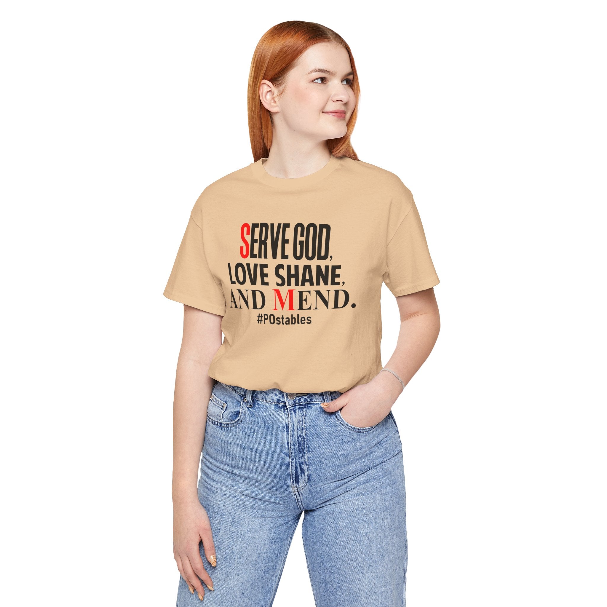 Serve God, Love Shane, and Mend Unisex Shirt