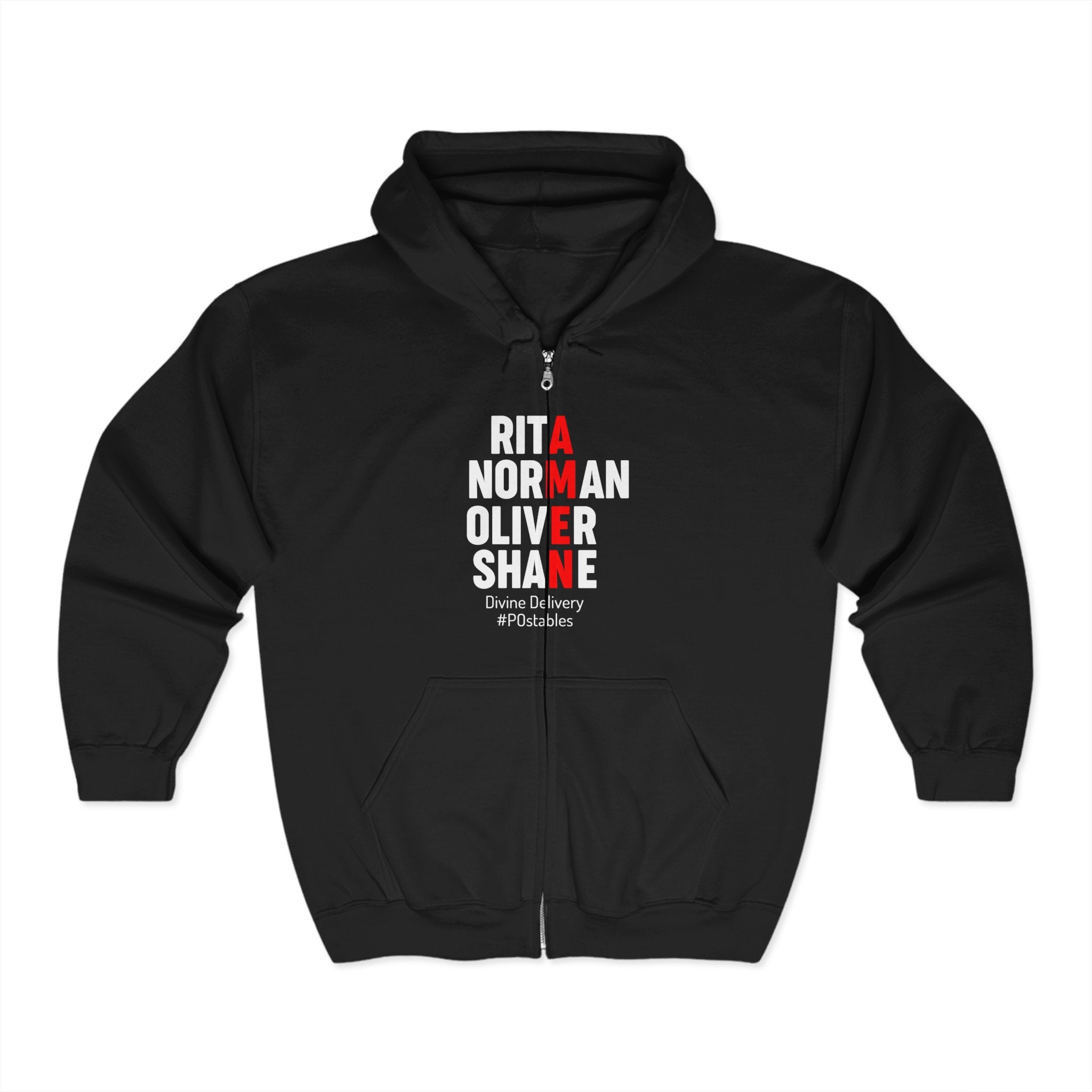Personalized Unisex Zip-Up Hoodie - Divine Delivery Design