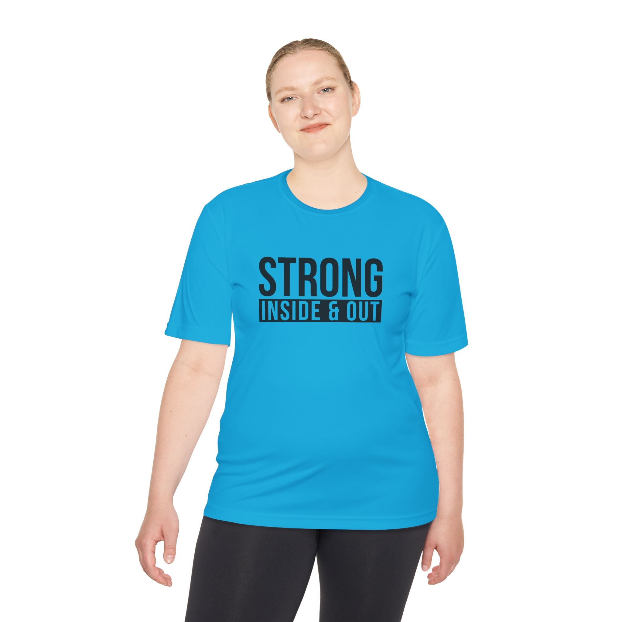 Strong Inside & Out Unisex Moisture Wicking Tee for Fitness Enthusiasts