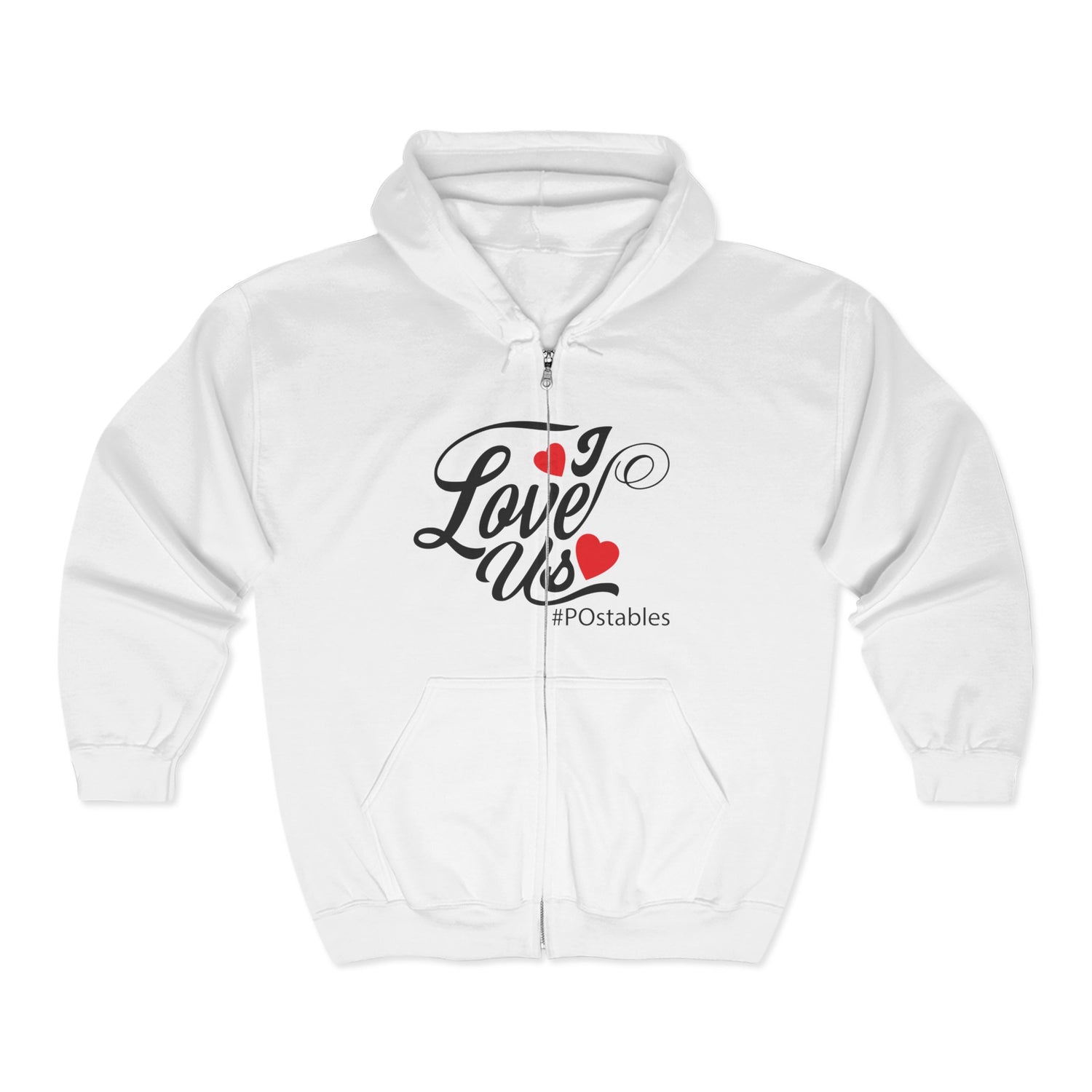 I Love Us Unisex Zip Hoodie