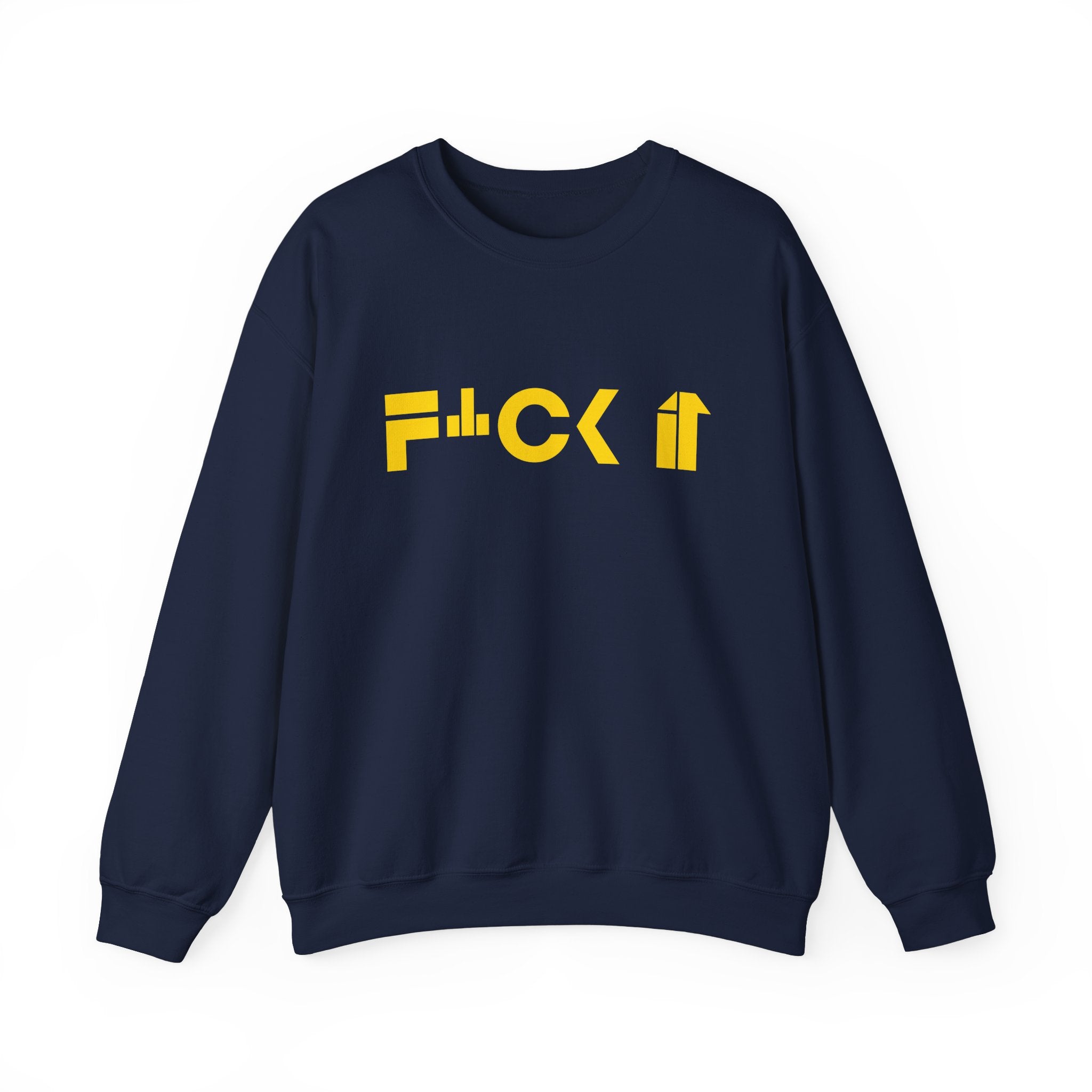 F*CK IT Unisex Heavy Blend Crewneck Sweatshirt - Relaxed Fit, Comfortable Casual Wear