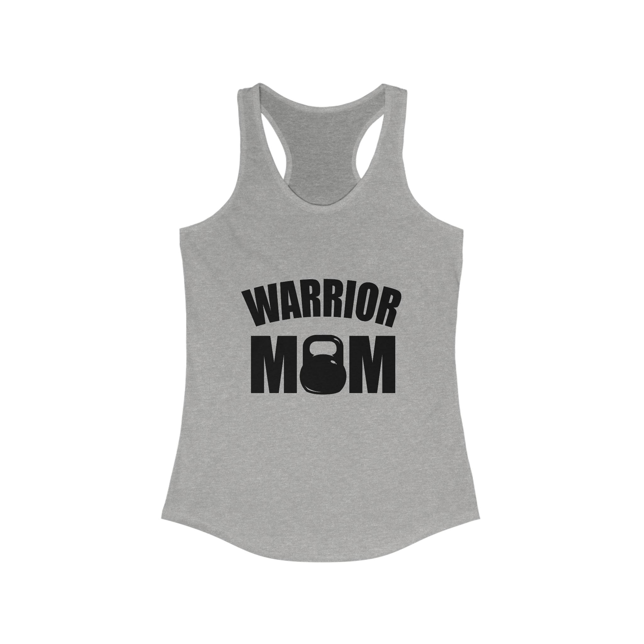 Warrior Mom Racerback Tank - Motivational Workout Top for Active Moms