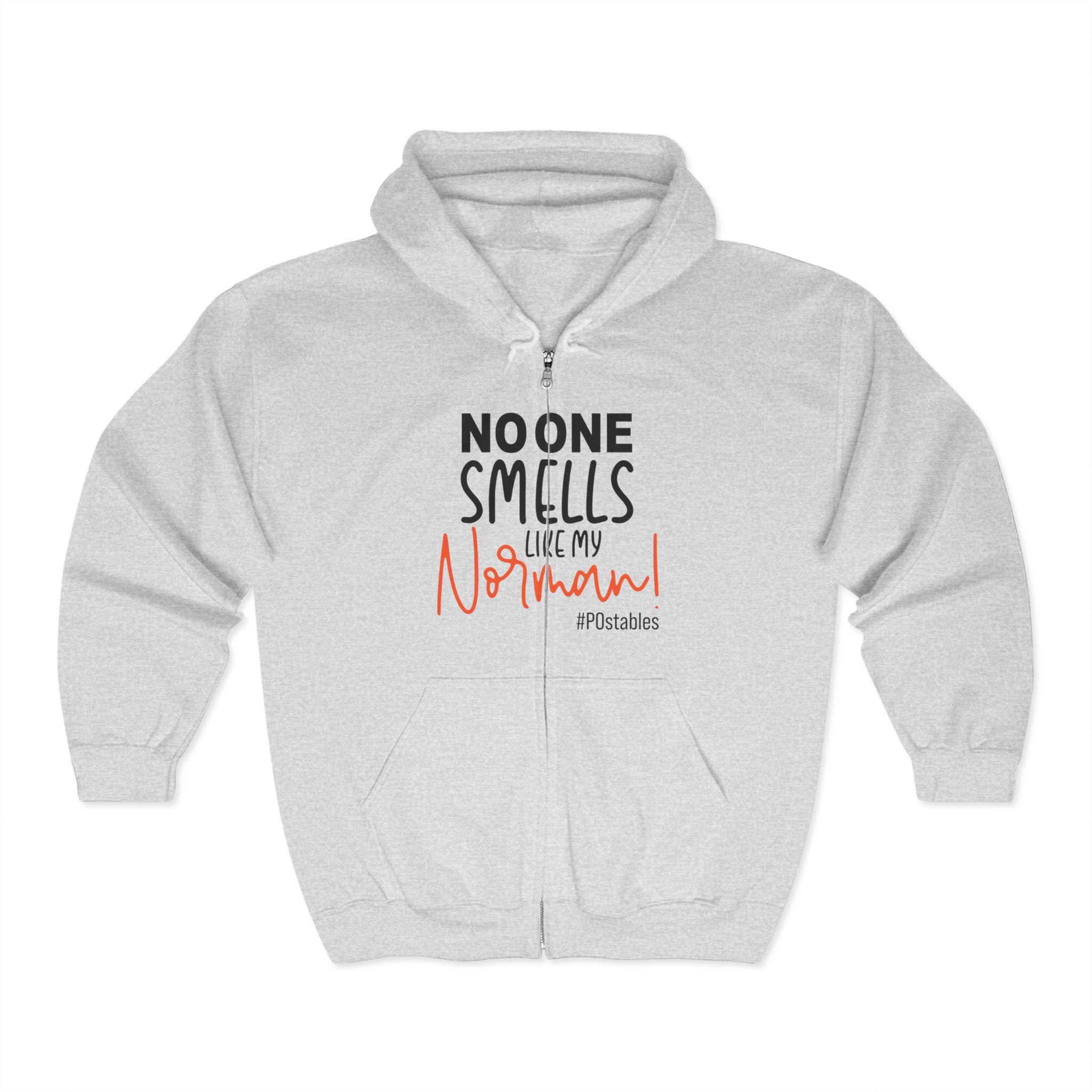 Funny Dog Lover Full Zip Hoodie - "No One Smells Like My Normal"