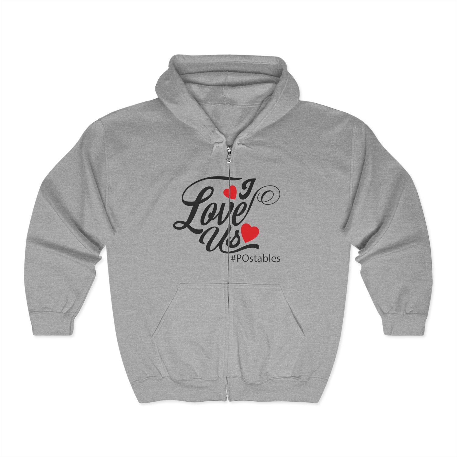 I Love Us Unisex Zip Hoodie
