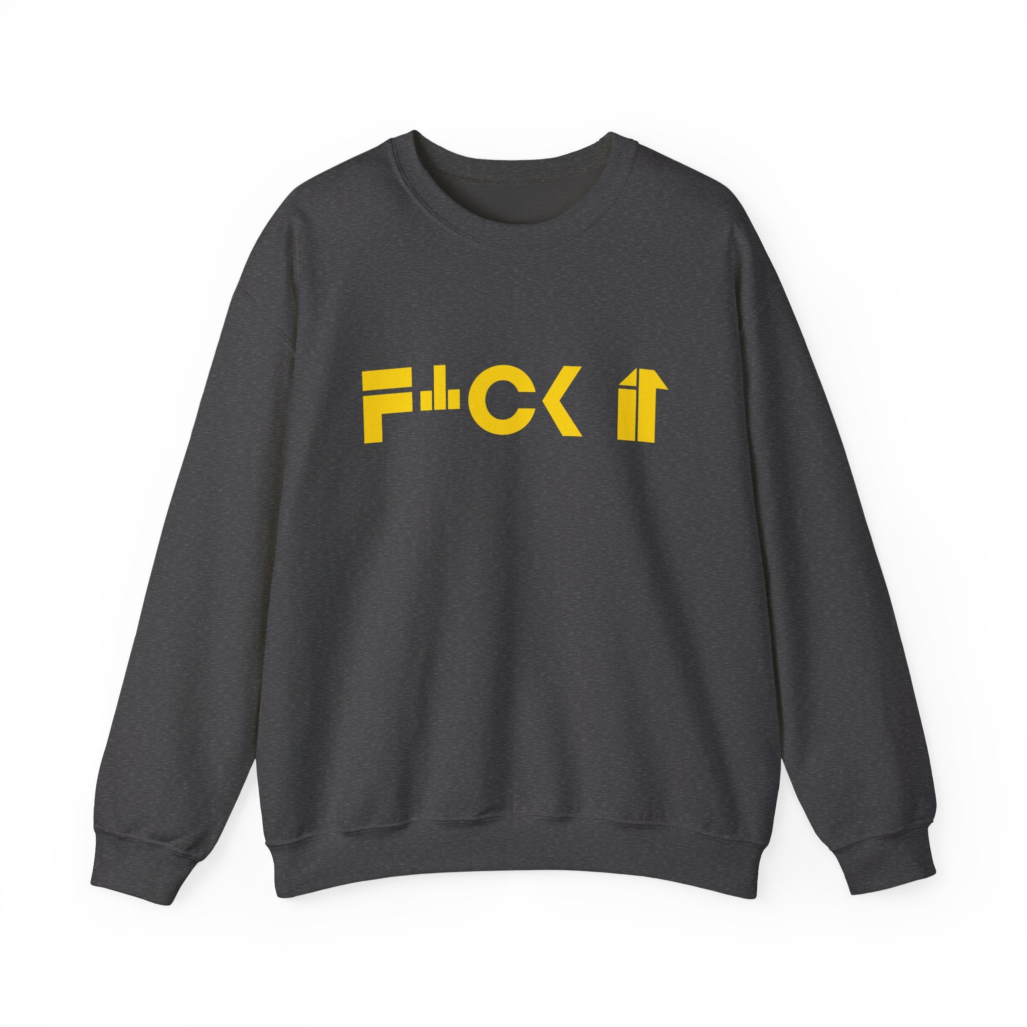 F*CK IT Unisex Heavy Blend Crewneck Sweatshirt - Relaxed Fit, Comfortable Casual Wear