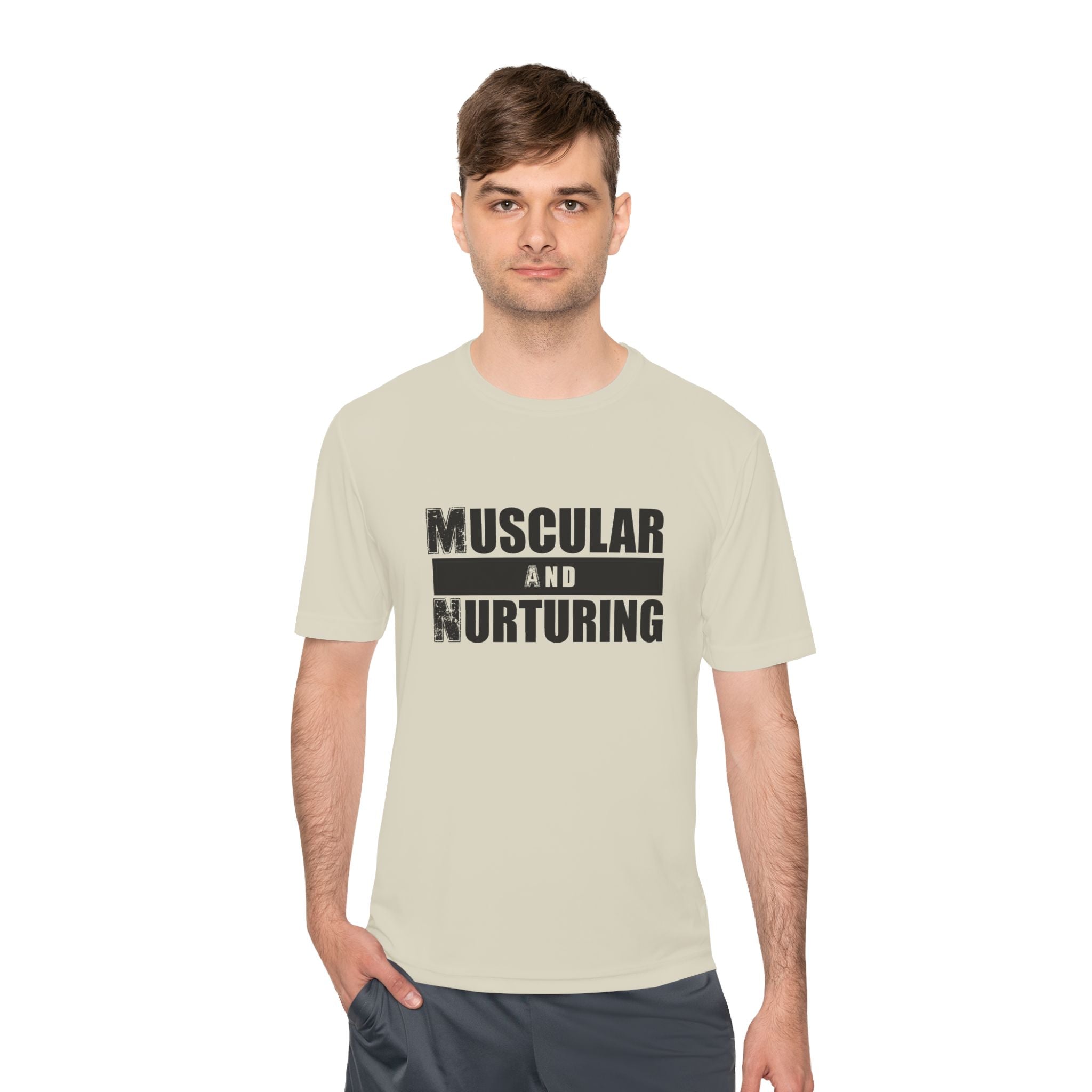 Muscular and Nurturing Unisex Moisture Wicking Tee