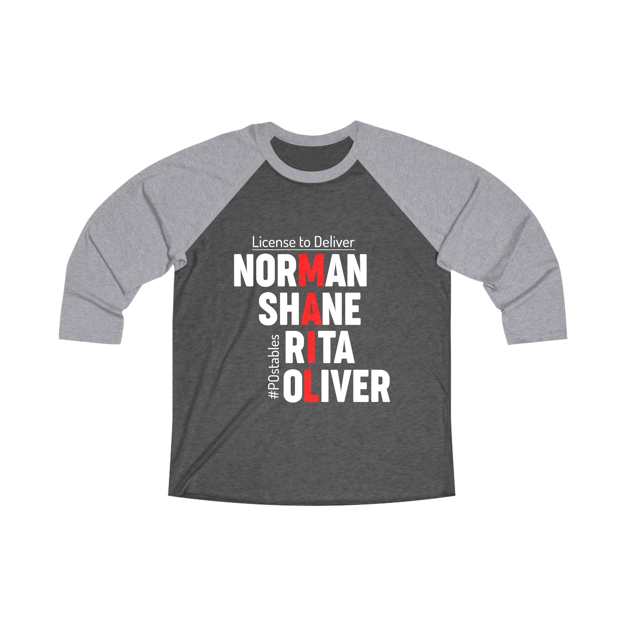 Personalized License to Deliver Raglan Tee for Food Lovers